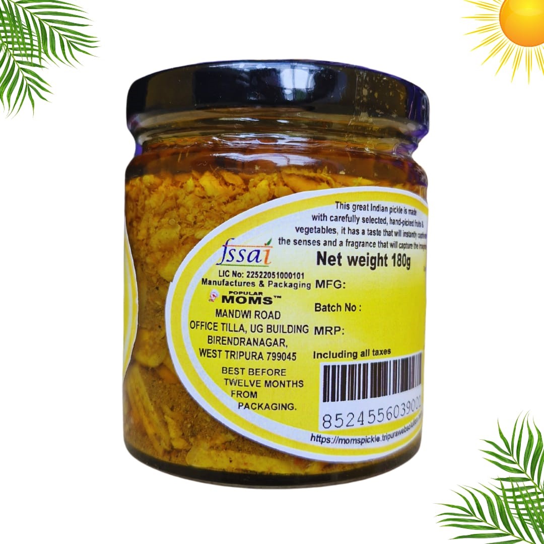 Pure Homemade Ginger Pickle| 180g