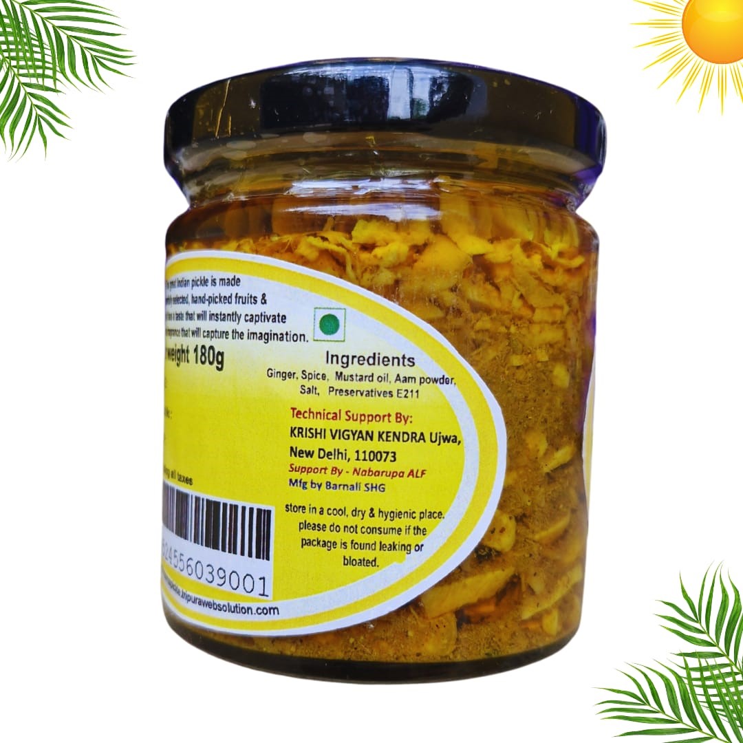 Pure Homemade Ginger Pickle| 180g