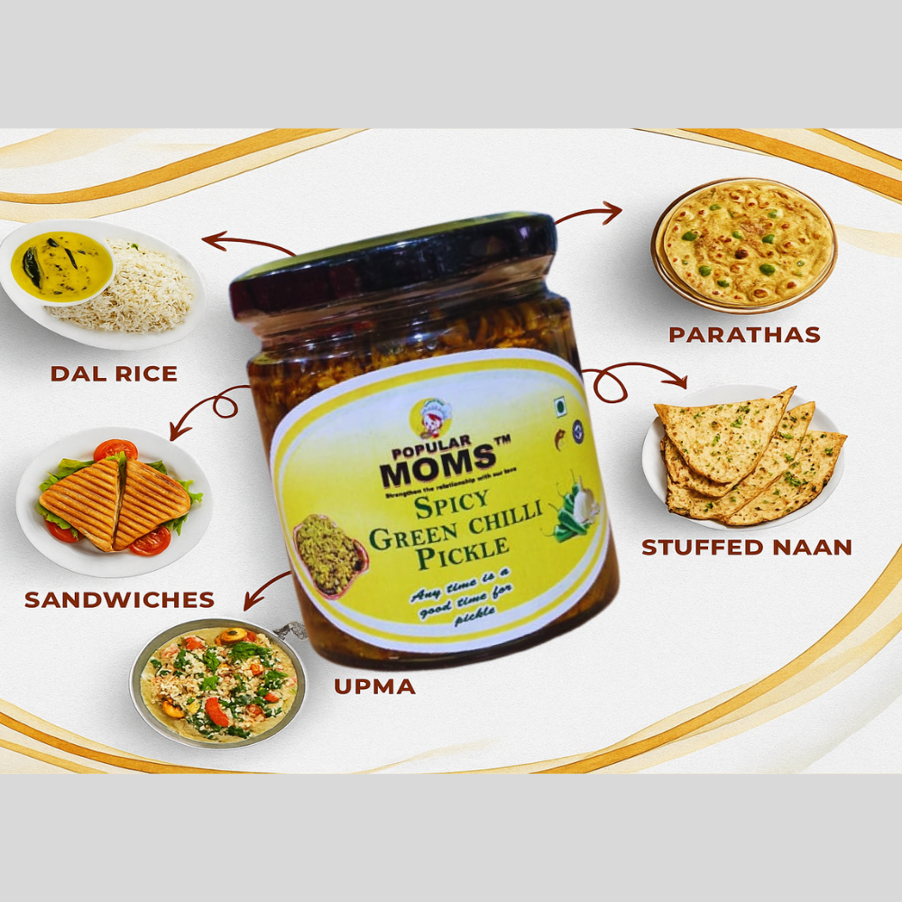 Pure Homemade Spicy Green Chilli Pickles | Mirche ka achar |Marich er achar 180g