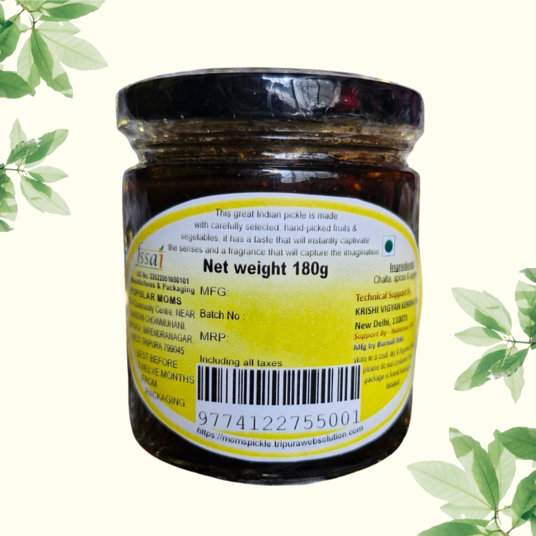 Pure Homemade Chalta Achar ( Elephant apple pickle )180gm