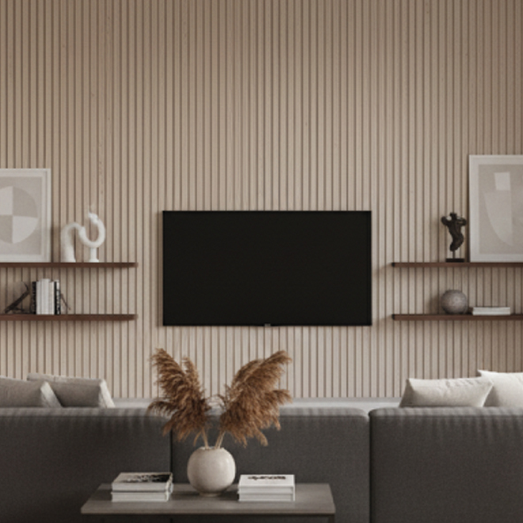 WATER PROOF FLUTED 3D SPC WALL PANELS - VFL-24110