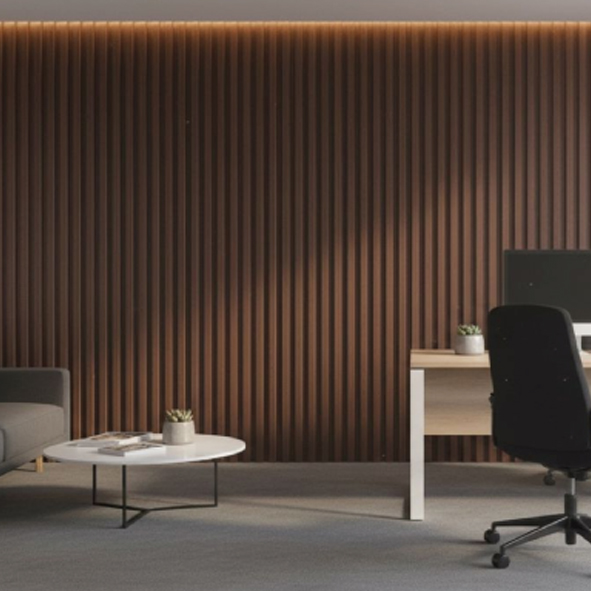 WATER PROOF FLUTED 3D SPC WALL PANELS - VFL-2229