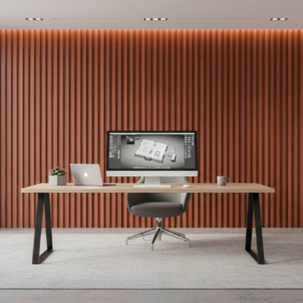 WATER PROOF FLUTED 3D SPC WALL PANELS - VFL-2228