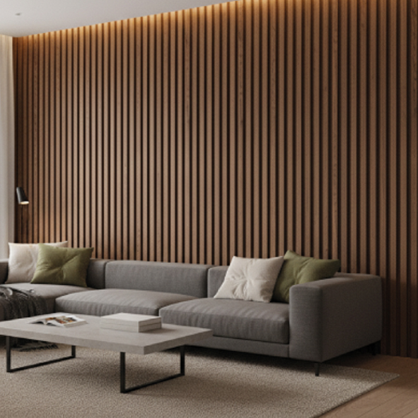 WATER PROOF FLUTED 3D SPC WALL PANELS - VFL-24106