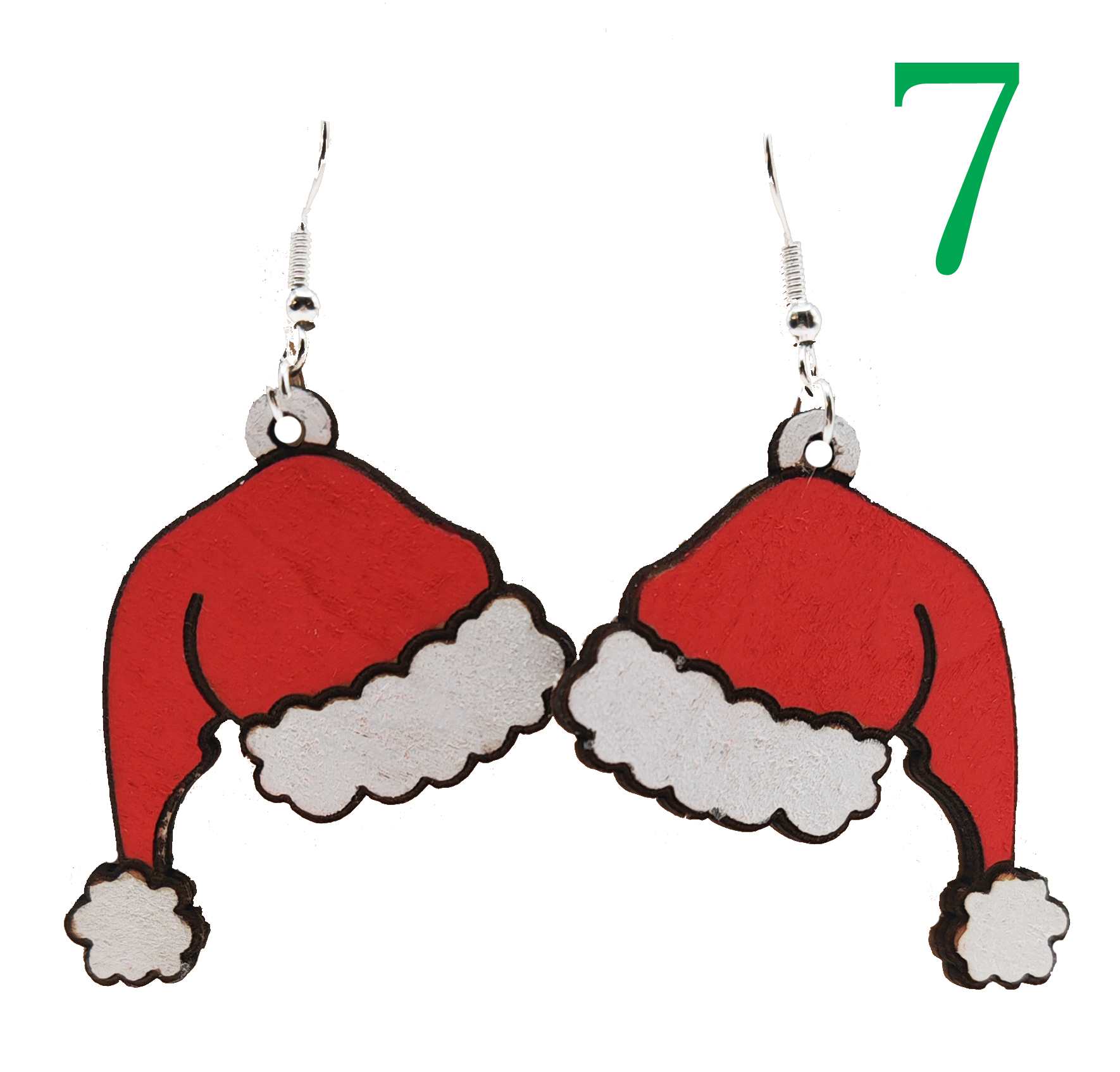 Boucles d'oreilles Bonnet du Père Noël Modèles 7-12