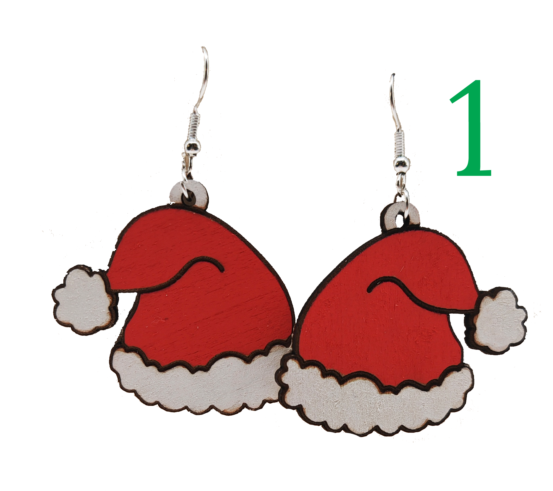 Boucles d'oreilles Bonnet du Père Noël Modèles 1-6