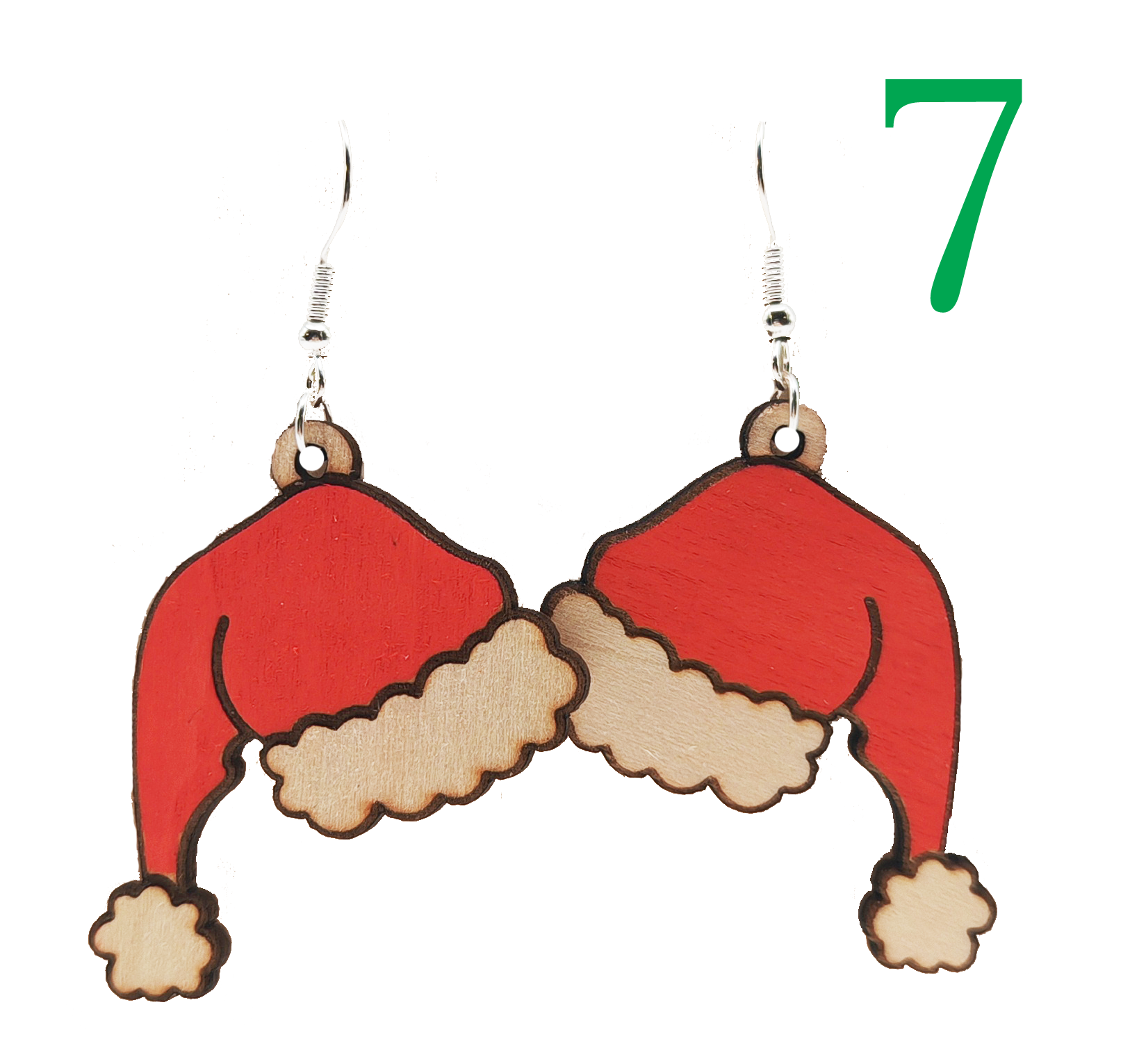 Boucles d'oreilles Bonnet du Père Noël Modèles 7-12