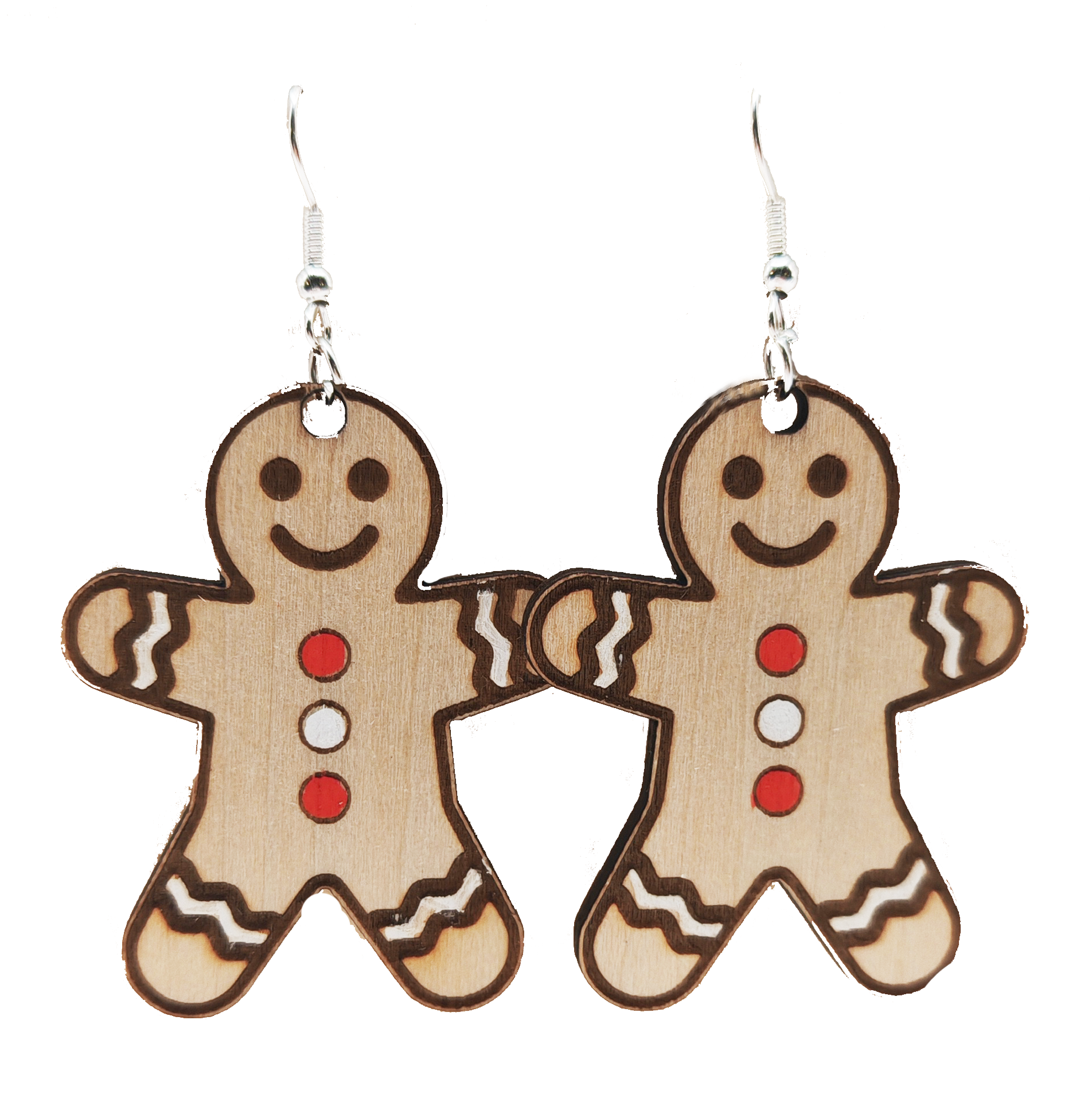 Boucles d'oreilles Bonhomme Pain d'épices