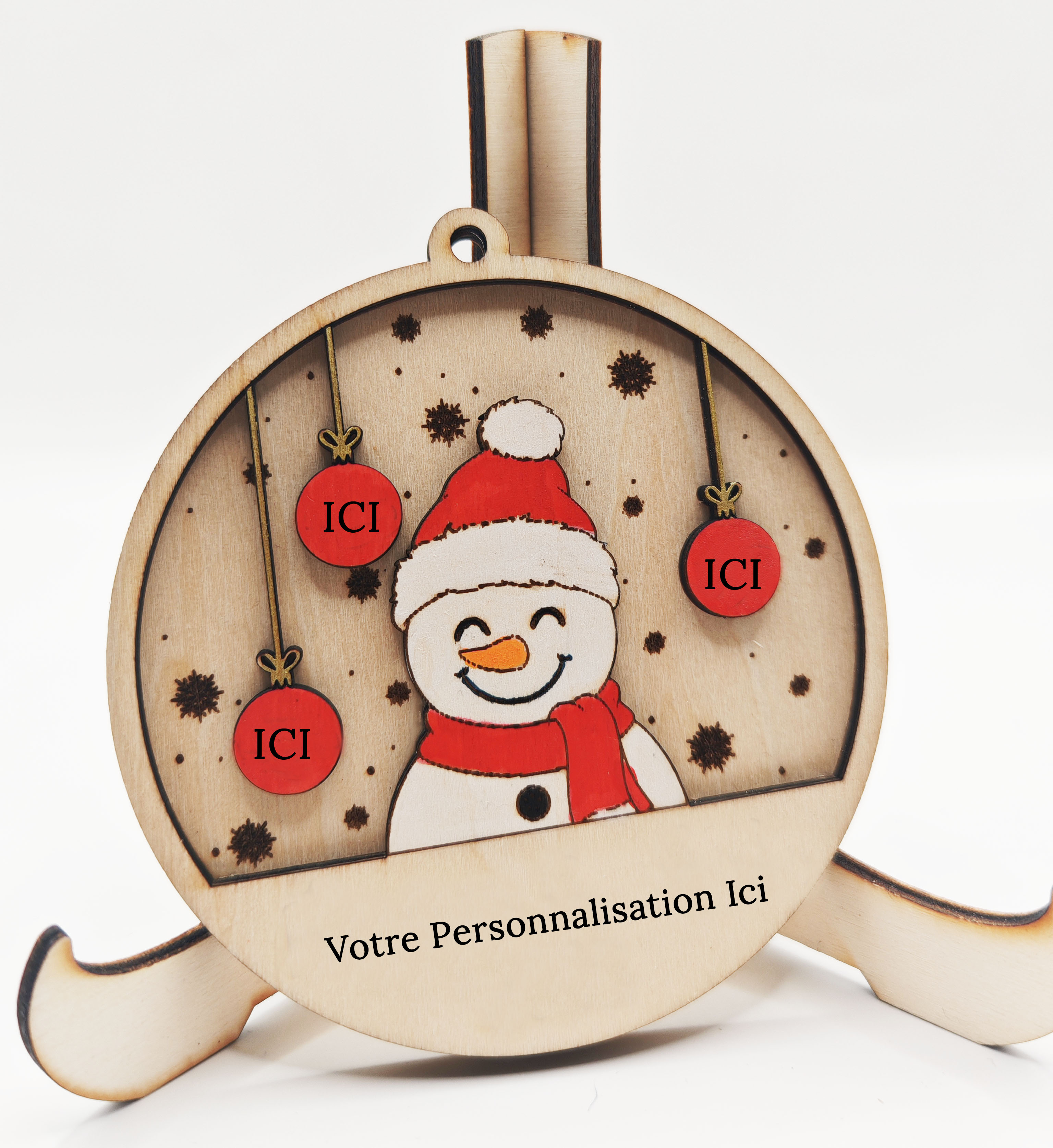 La Boule Famille "Bonhomme de Neige"