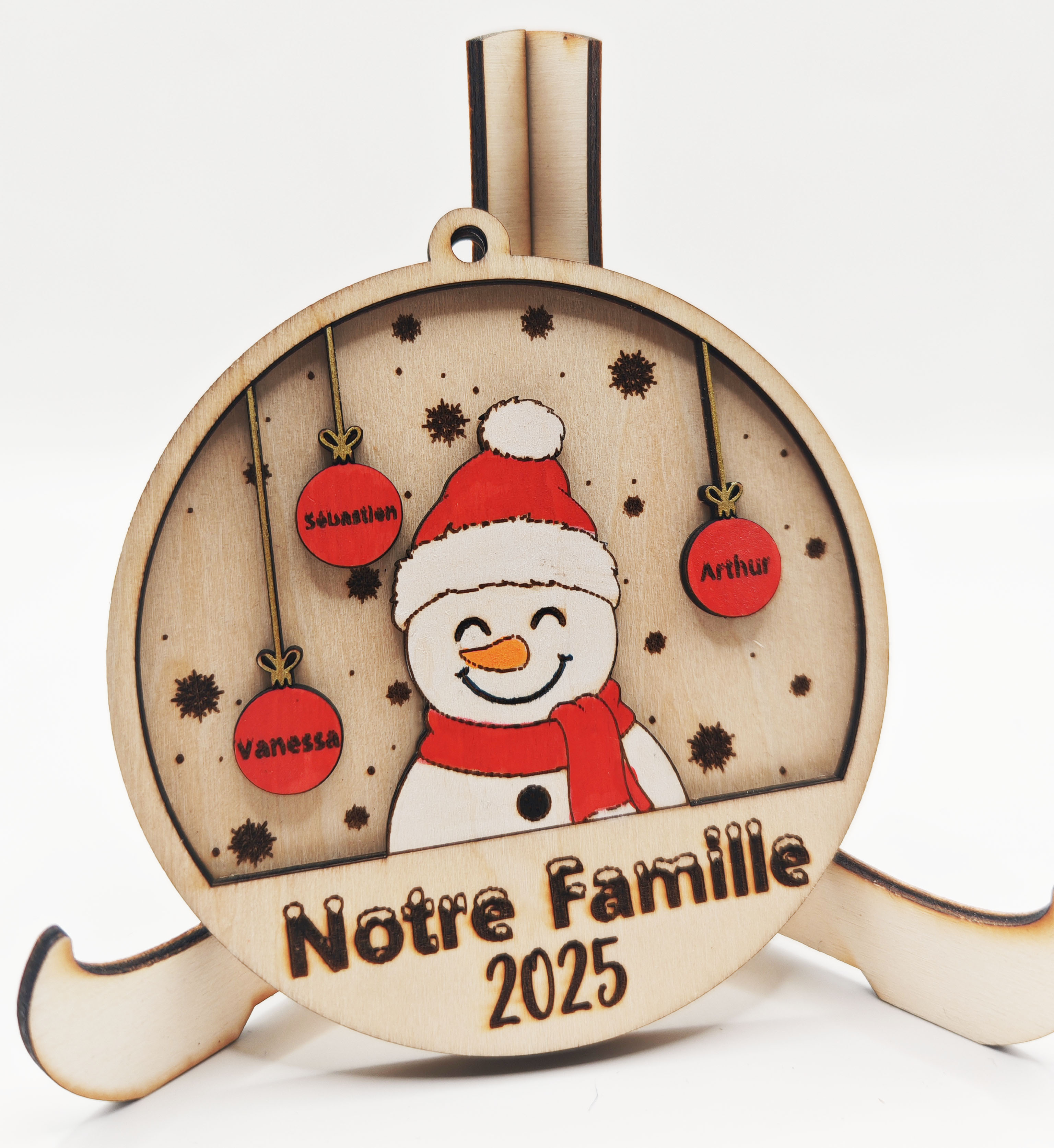 La Boule Famille "Bonhomme de Neige"