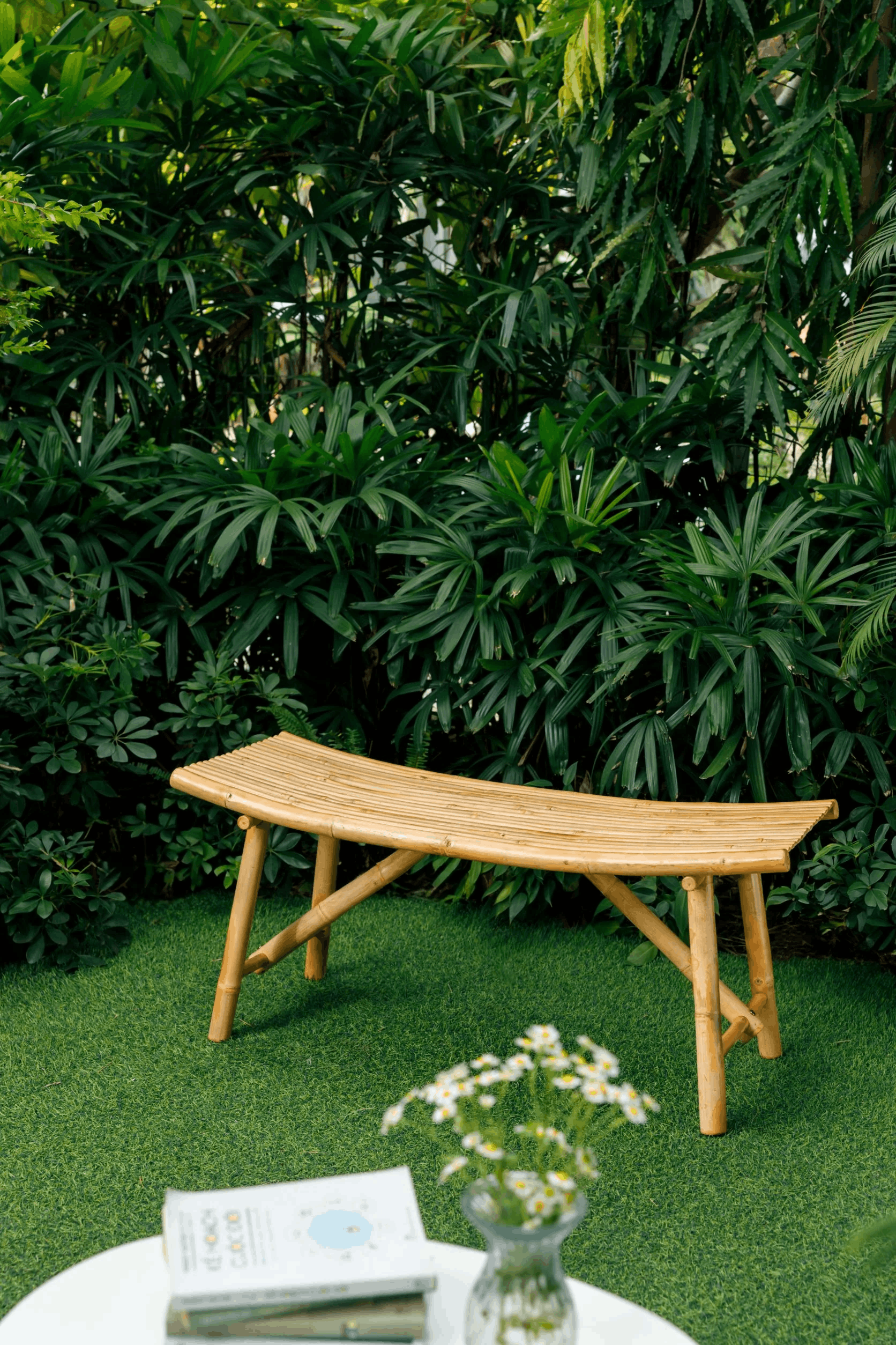 Banco de bambú - Muros de Nalón