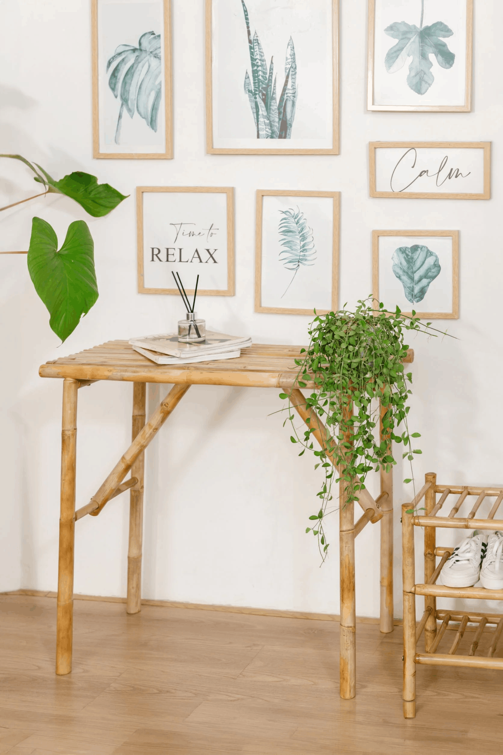 Mesa alta de bambú - Gijón