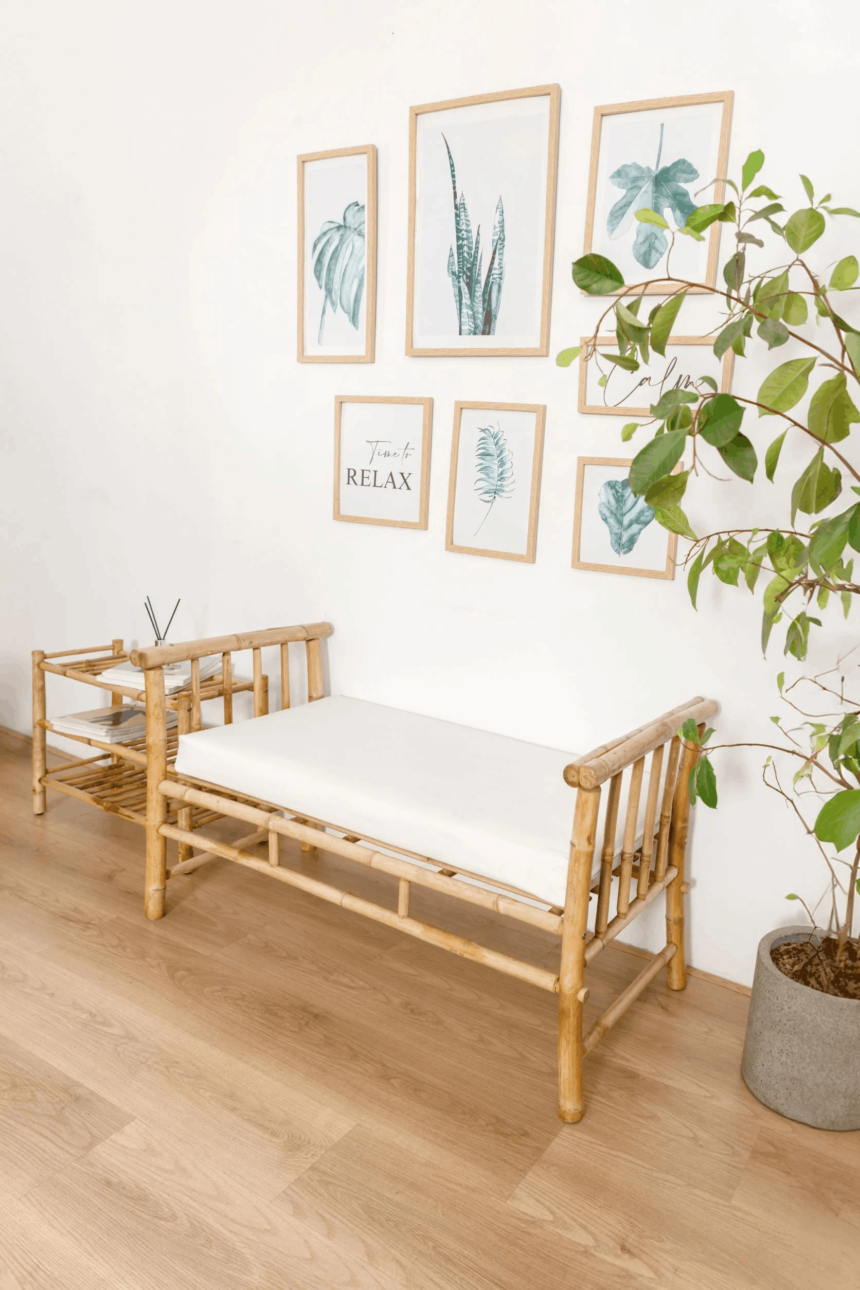 Banco acolchado - Malva