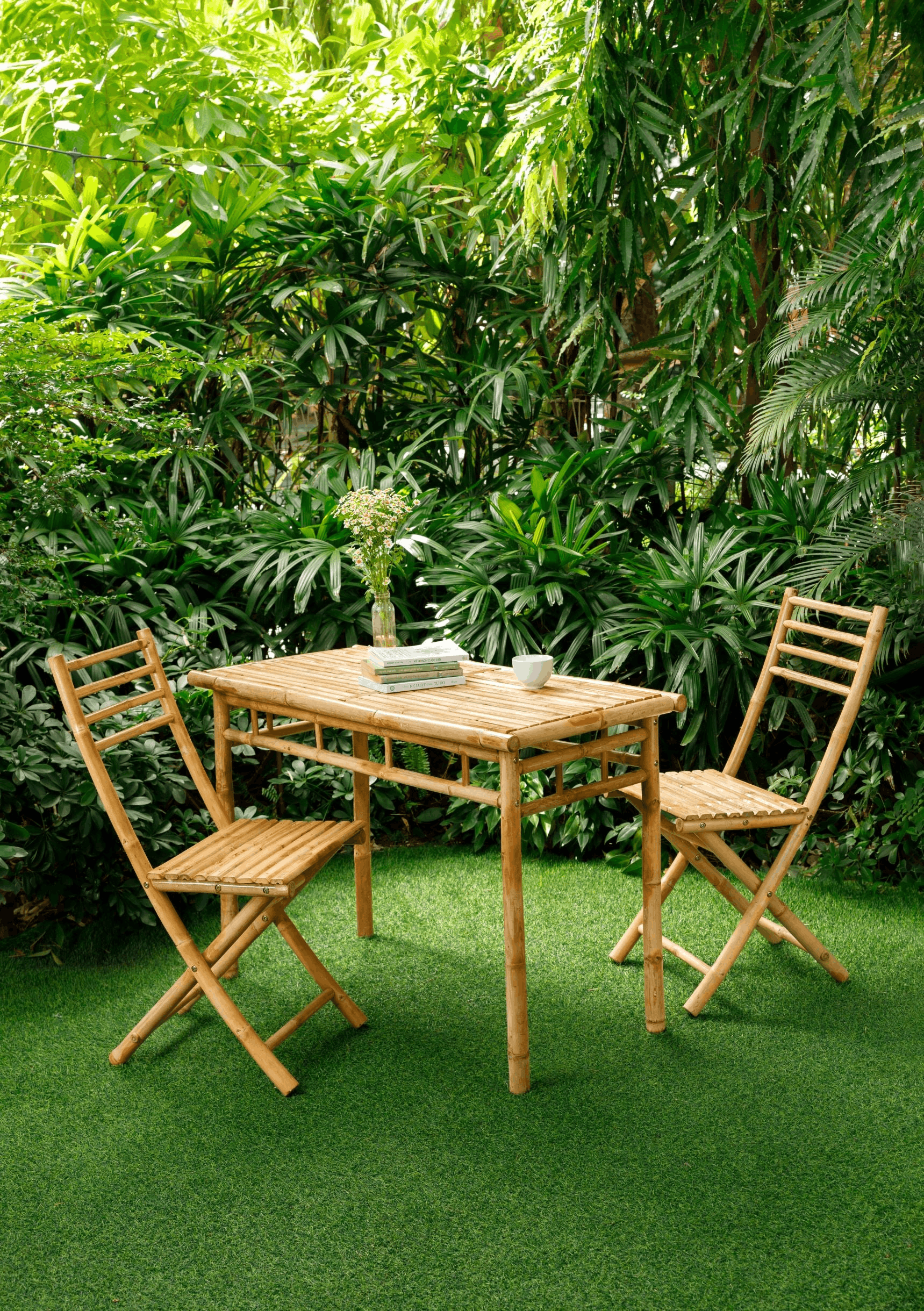 Mesa rectangular de bambú - Girona