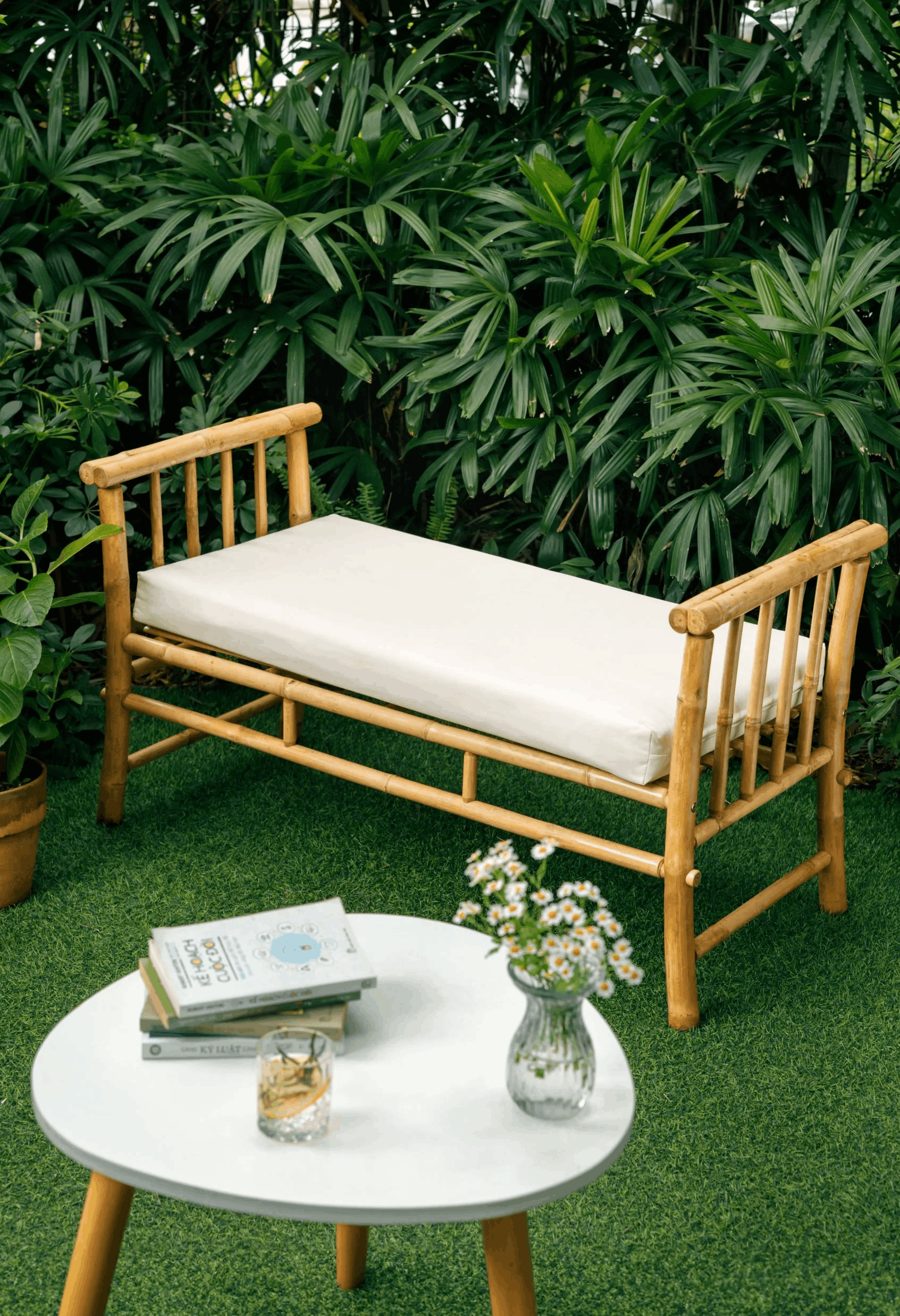 Banco acolchado - Malva