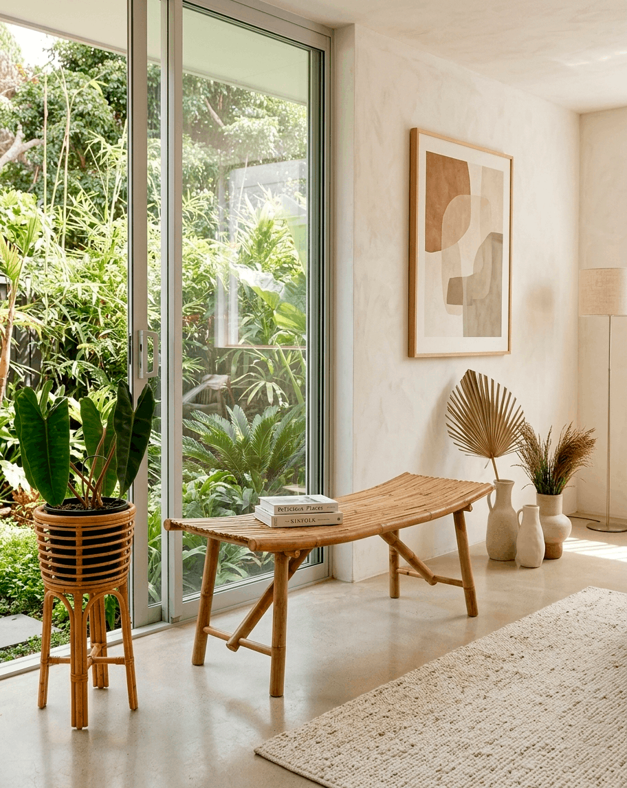 Banco de bambú - Muros de Nalón