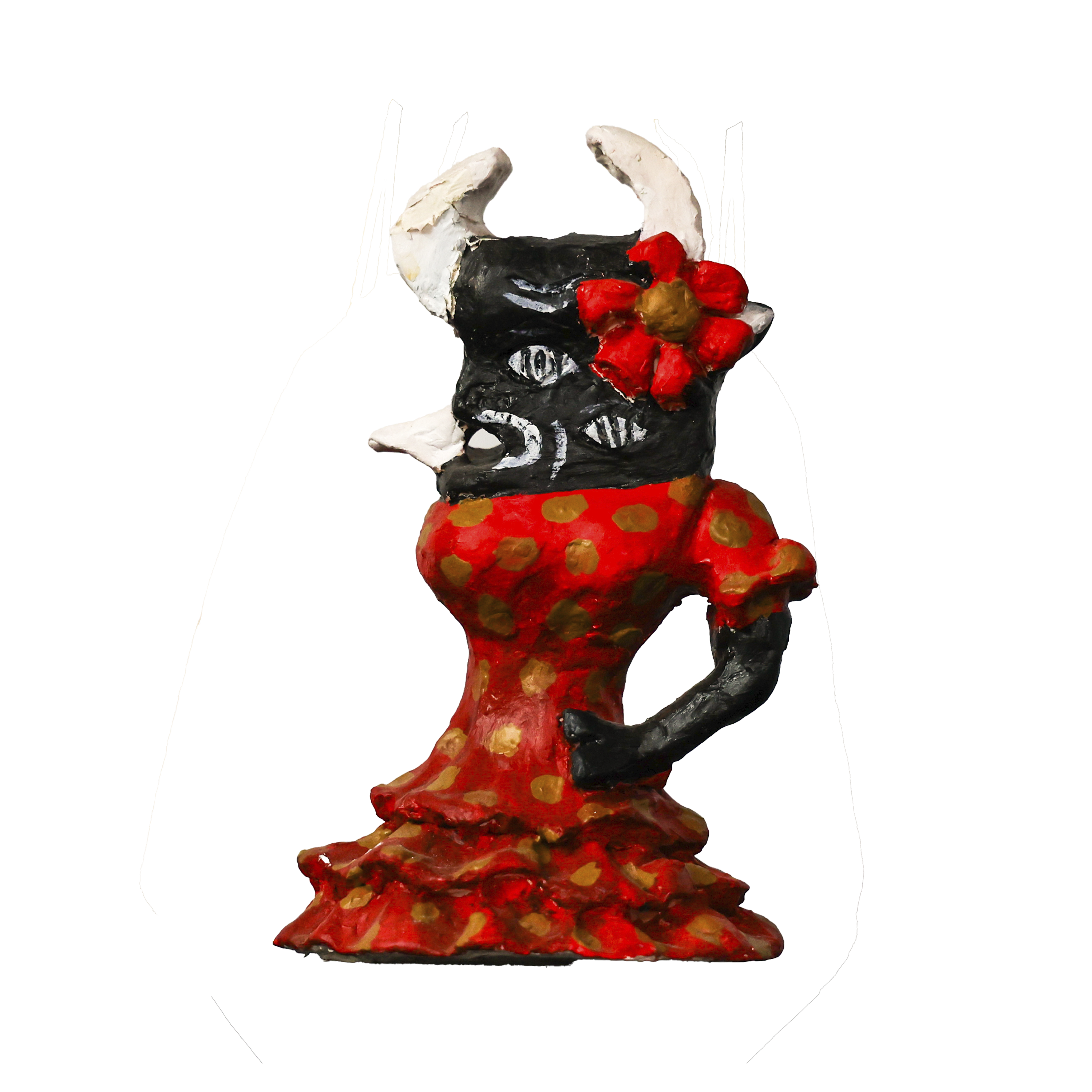 Figura de toro flamenco