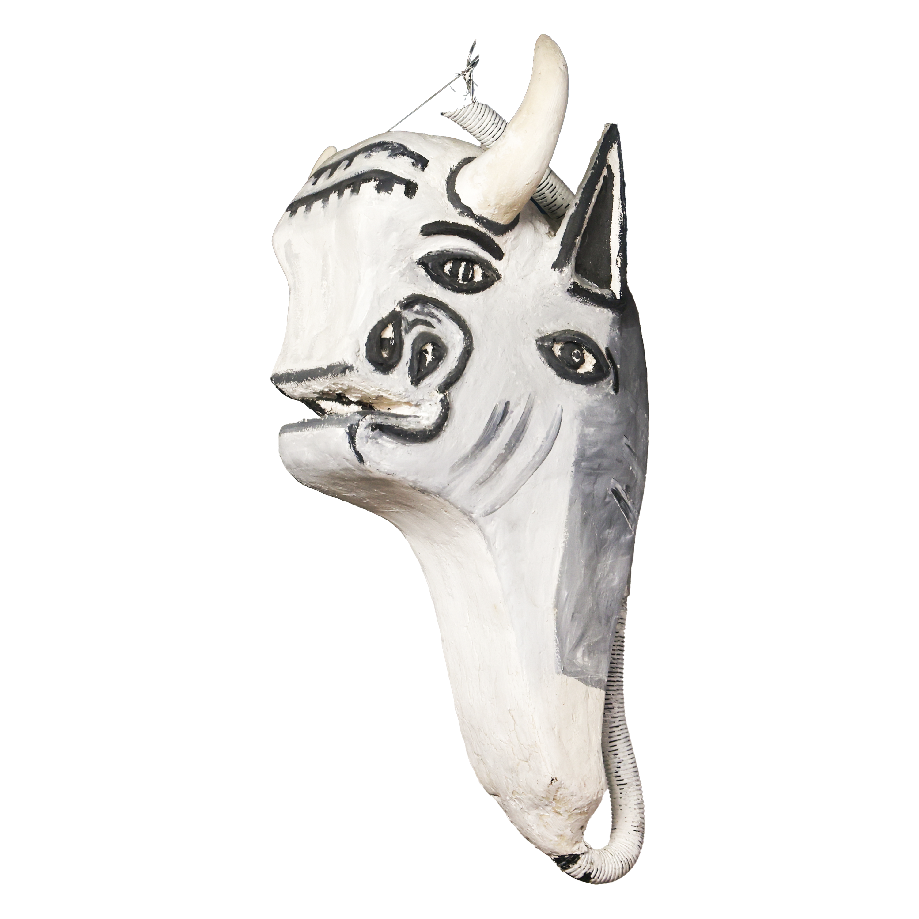 Máscara artesanal de toro