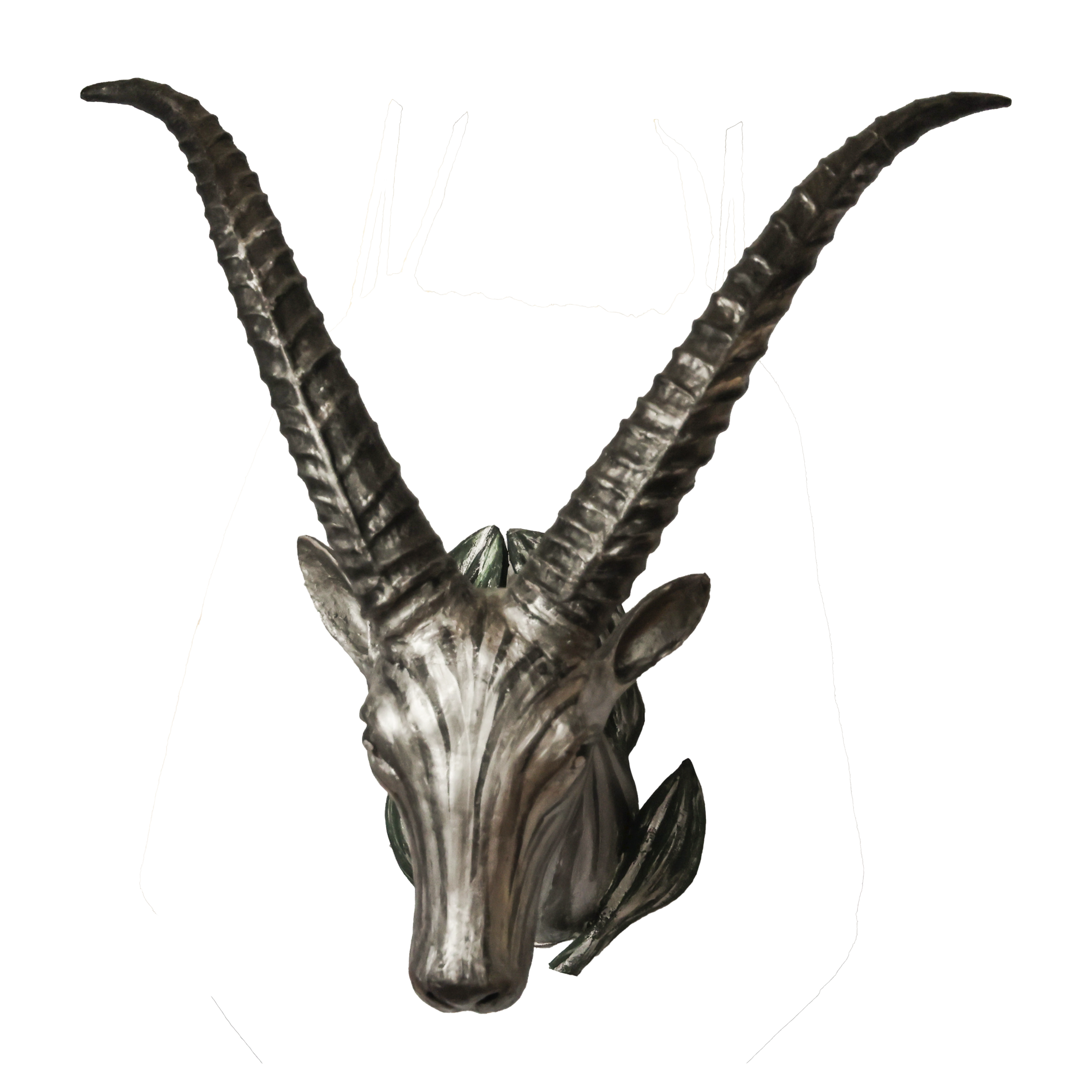 Cabeza de antílope decorativa