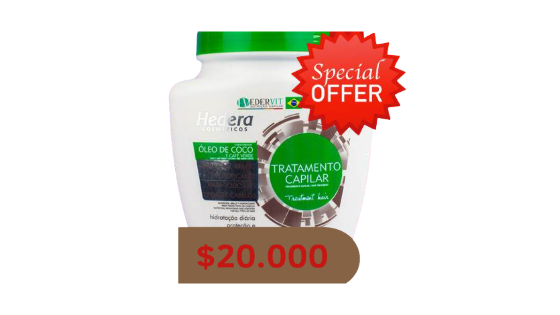 Tratamiento capilar Hedera Óleo de Coco
