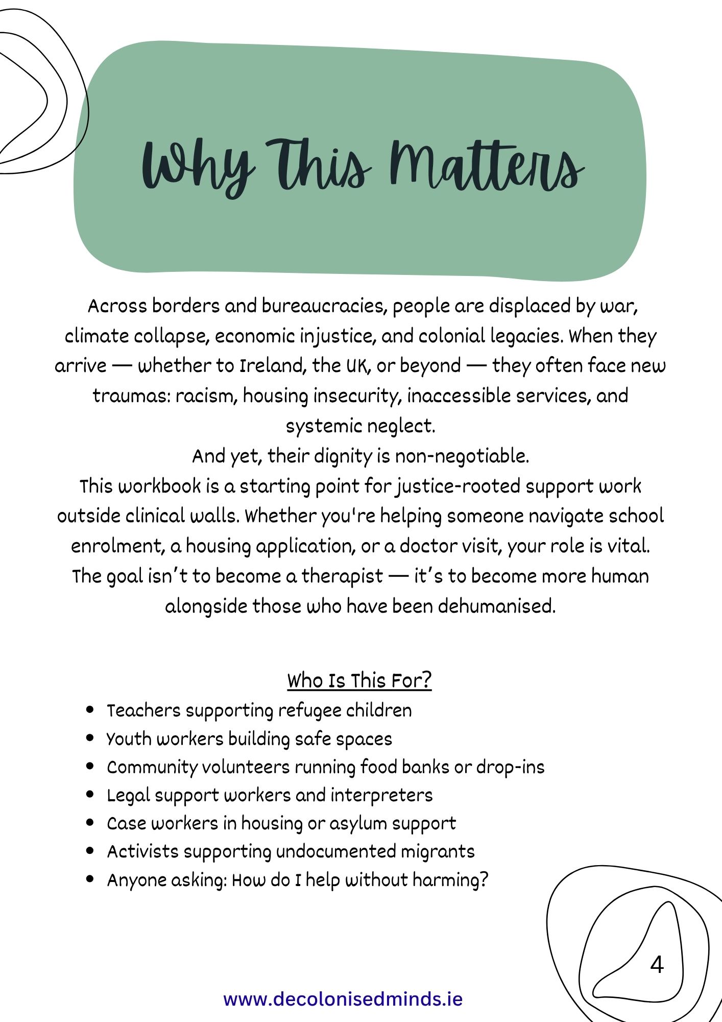Supporting Migrant Clients Outside the Therapy Room - Workbook