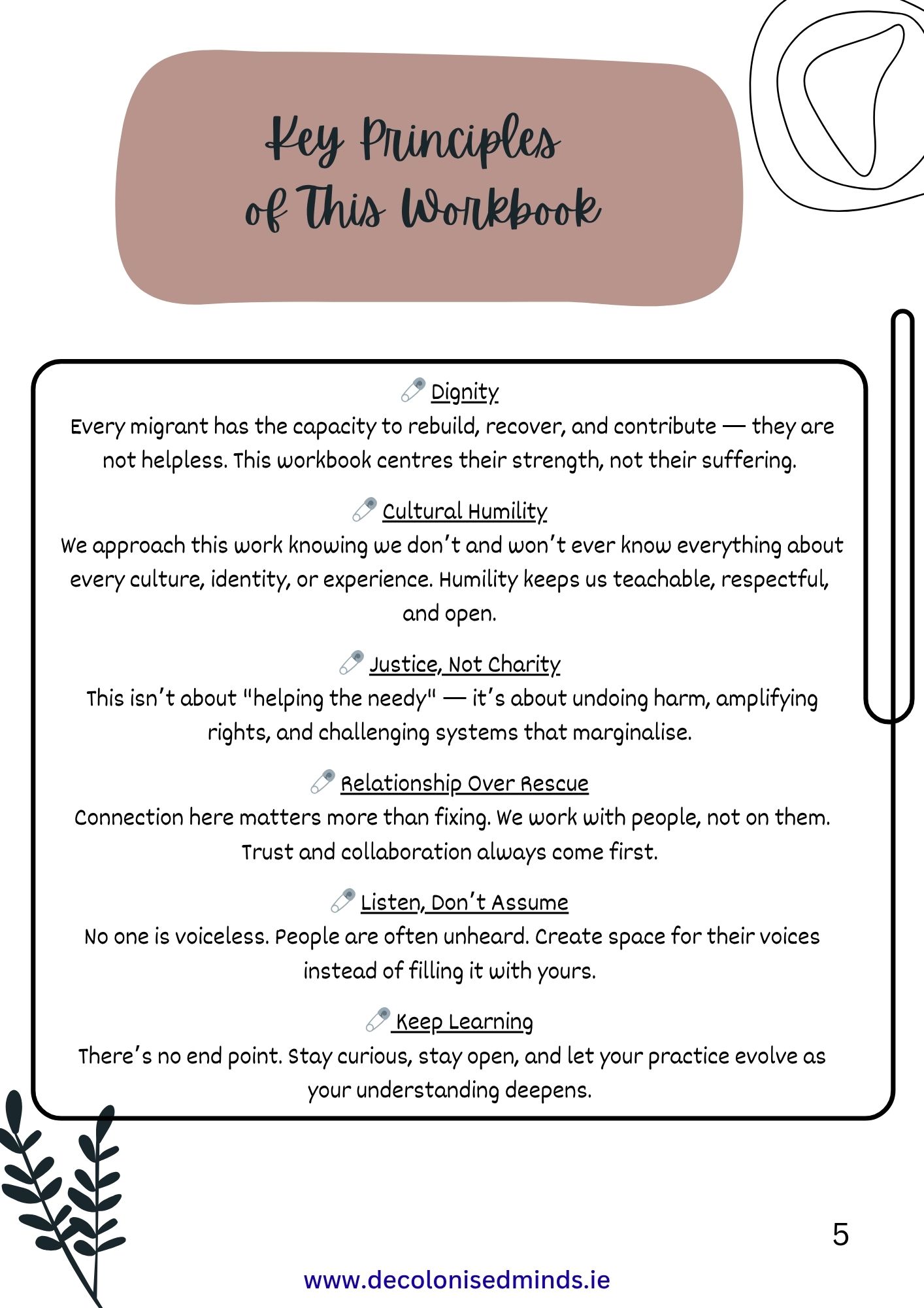 Multiple Use for Organisations: Supporting Migrant Clients Outside the Therapy Room - Workbook