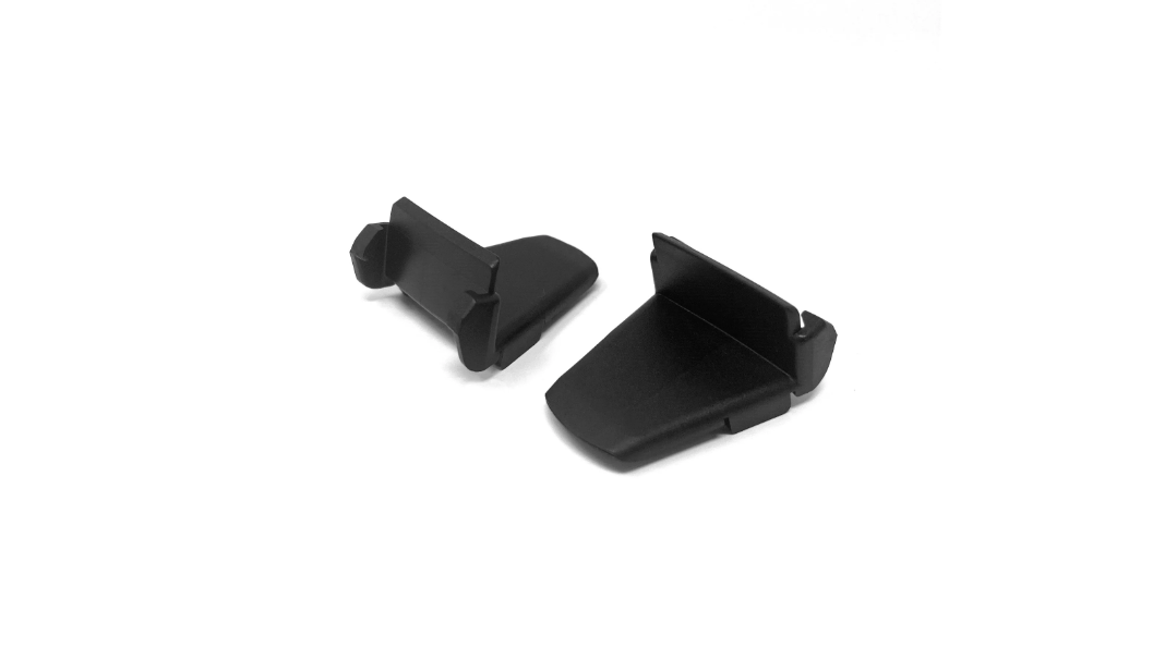 Protectores H-100358BK de abrazadera Ranger (paquete de 4) pequeños, negros