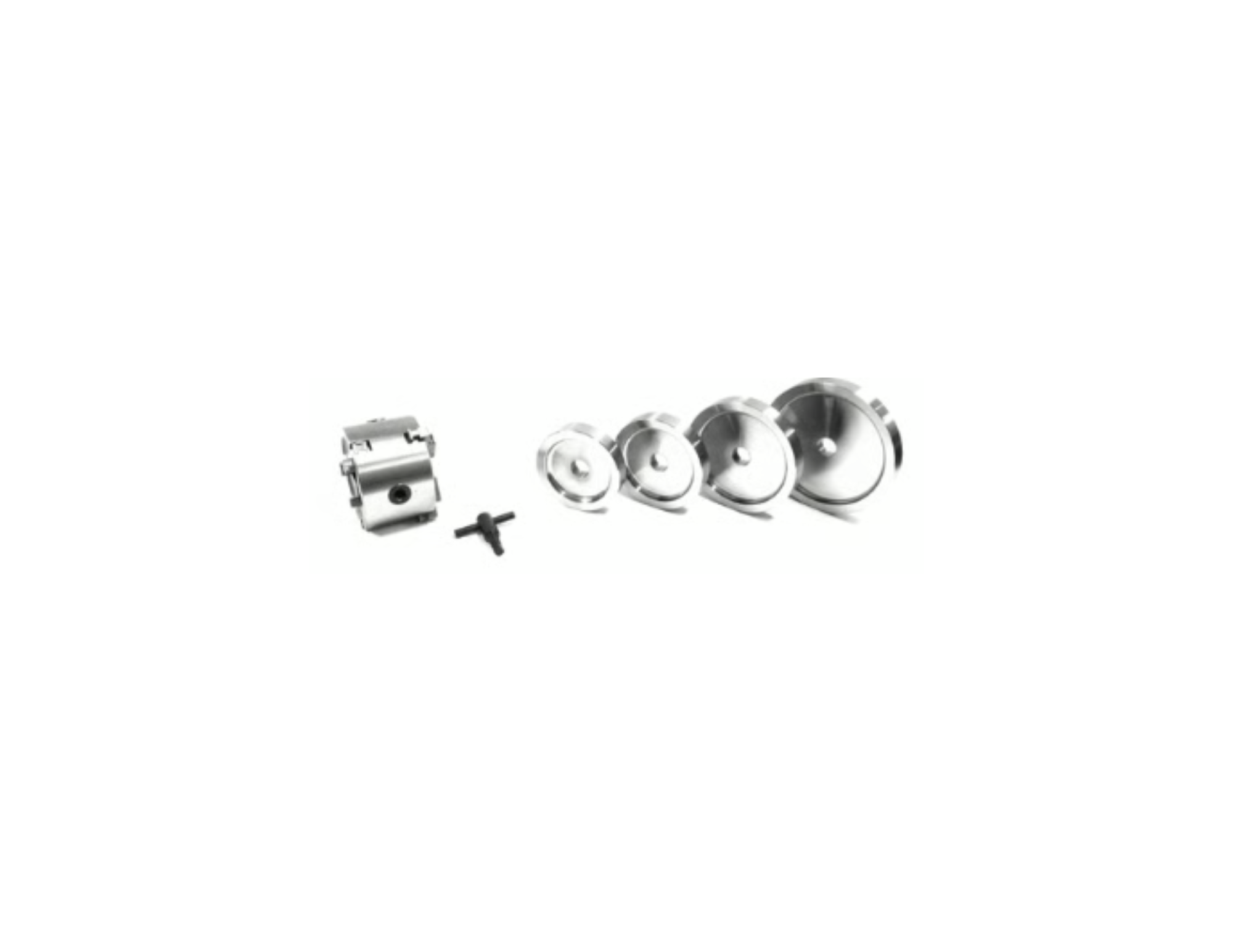 Juego de adaptadores 80040K de Chuck doble de 1"
