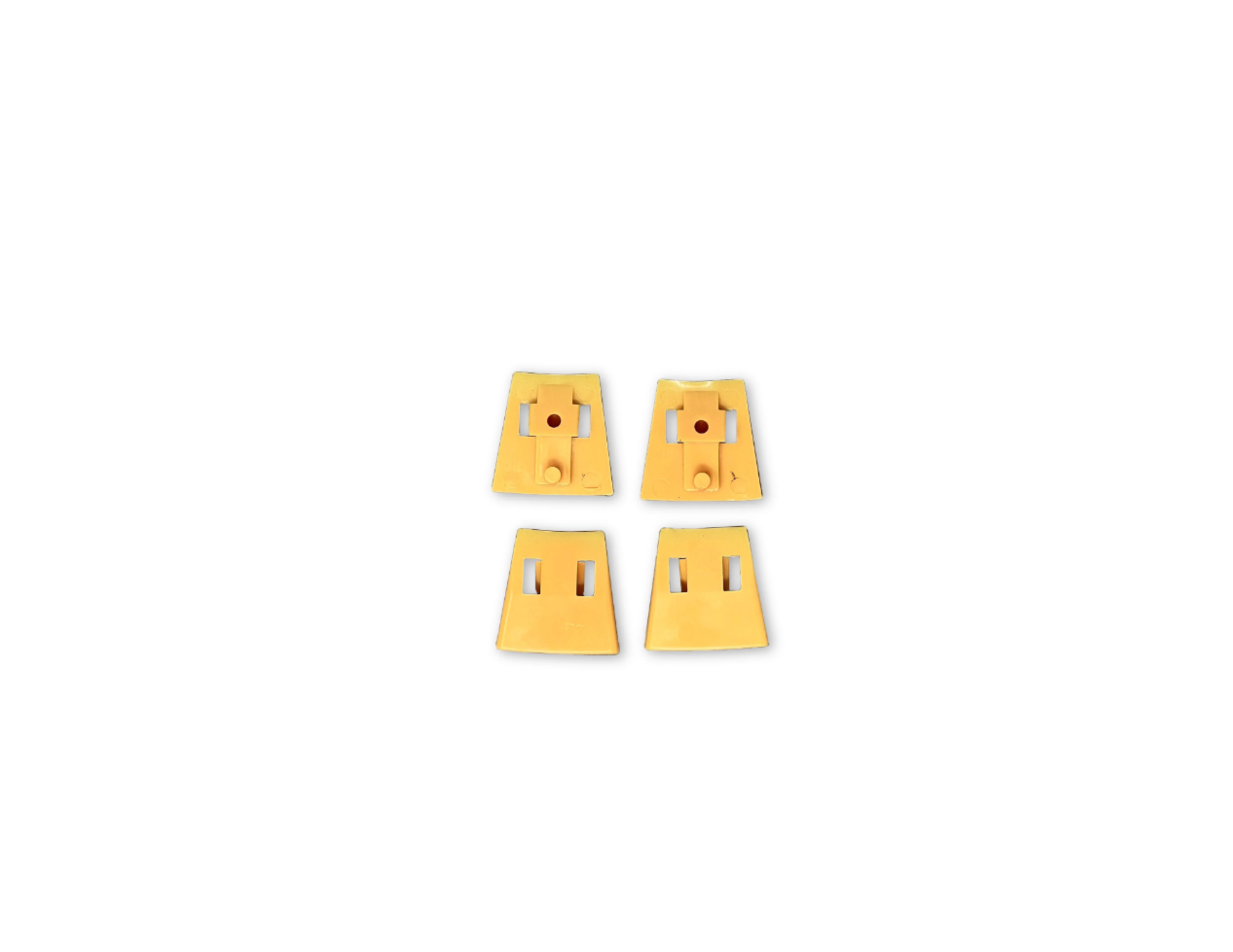 Inserto 7876Y de plástico para Jaws Yellow - Paquete de 4
