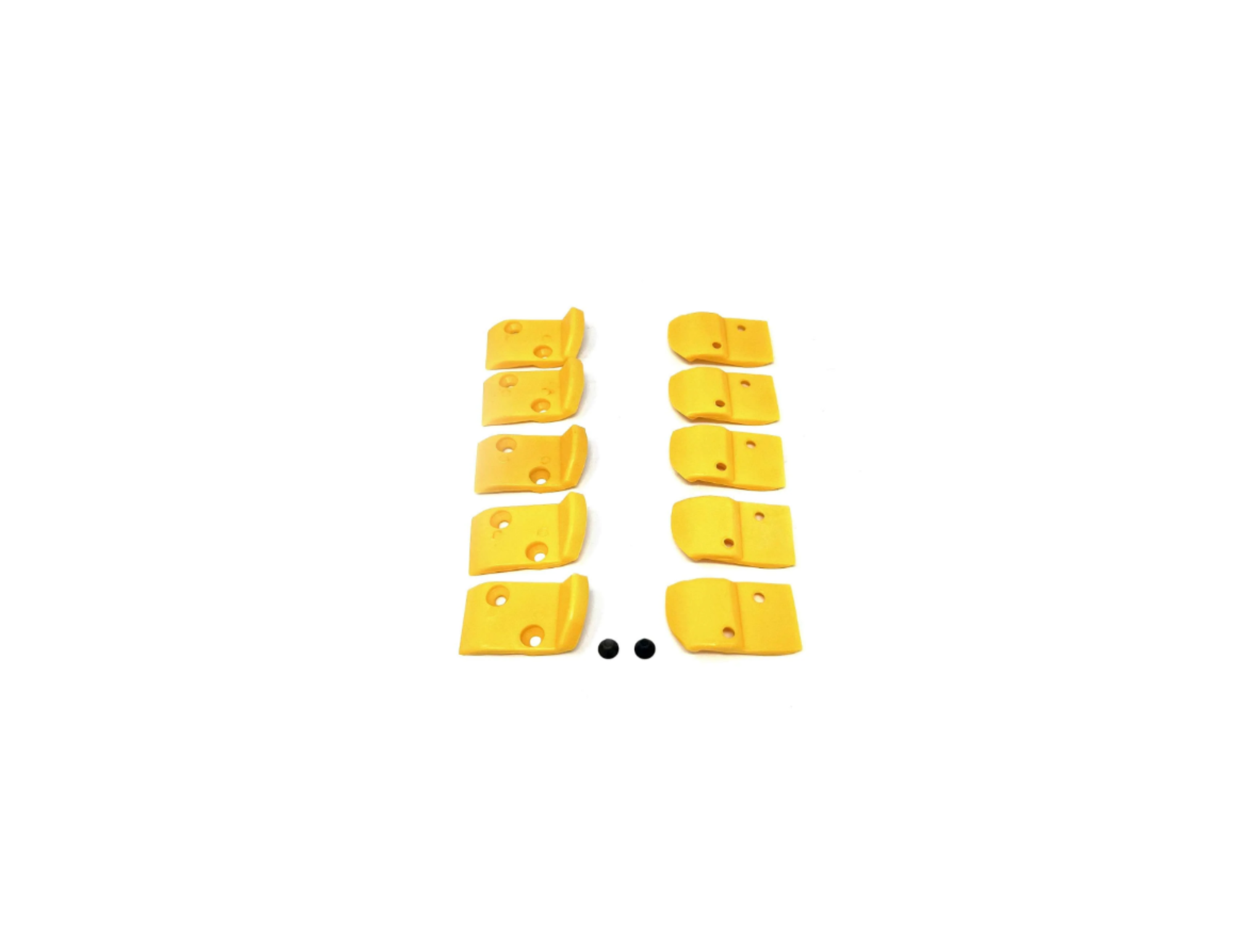 Insertos rectangulares amarillos 2684Y para Head Hunter/Corghi sin palanca - Paquete de 10