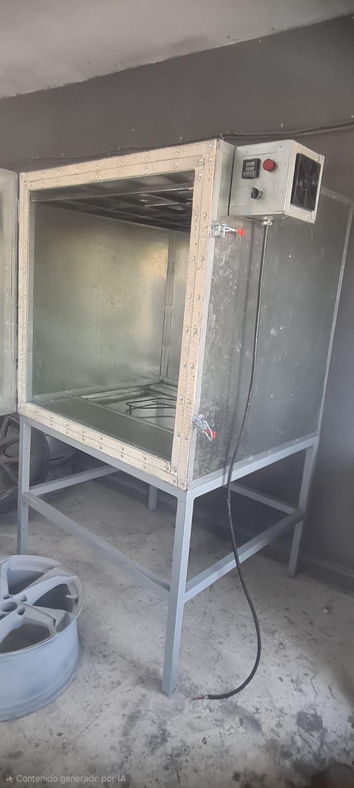 Horno Industrial Chico Para Pintura En Polvo Electrostática 220v, 2,500 Watts