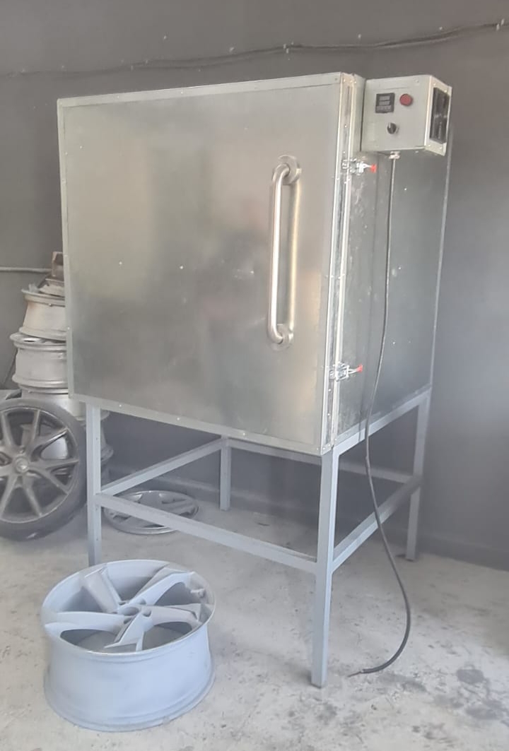 Horno Industrial Chico Para Pintura En Polvo Electrostática 220v, 2,500 Watts