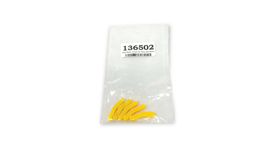 Insertos 136502 de plástico traseros para Atlas y otros (Paquete de 5 pz)