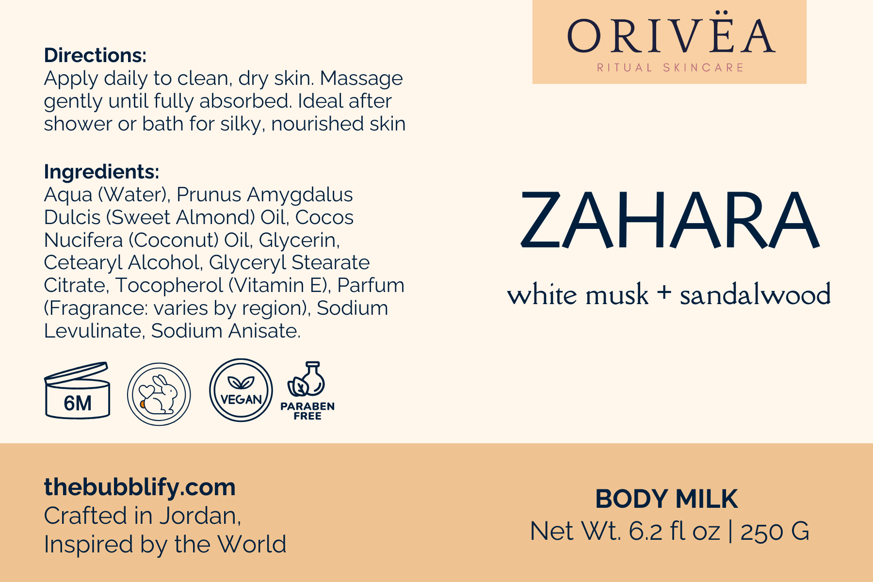 Orivëa Body Milk