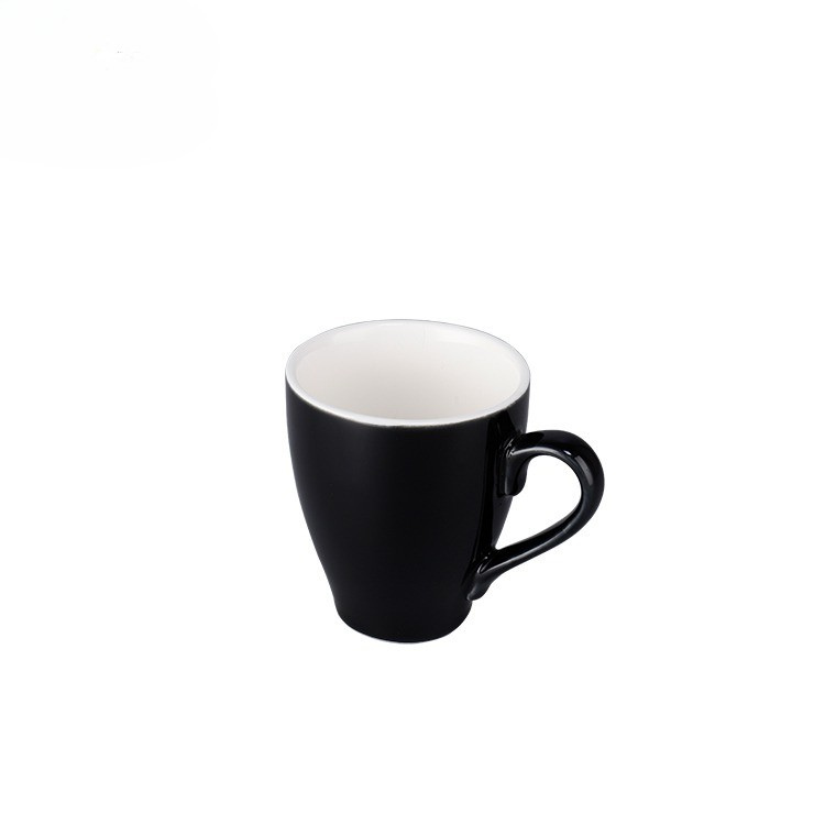 Black Ceramic Mugs Set