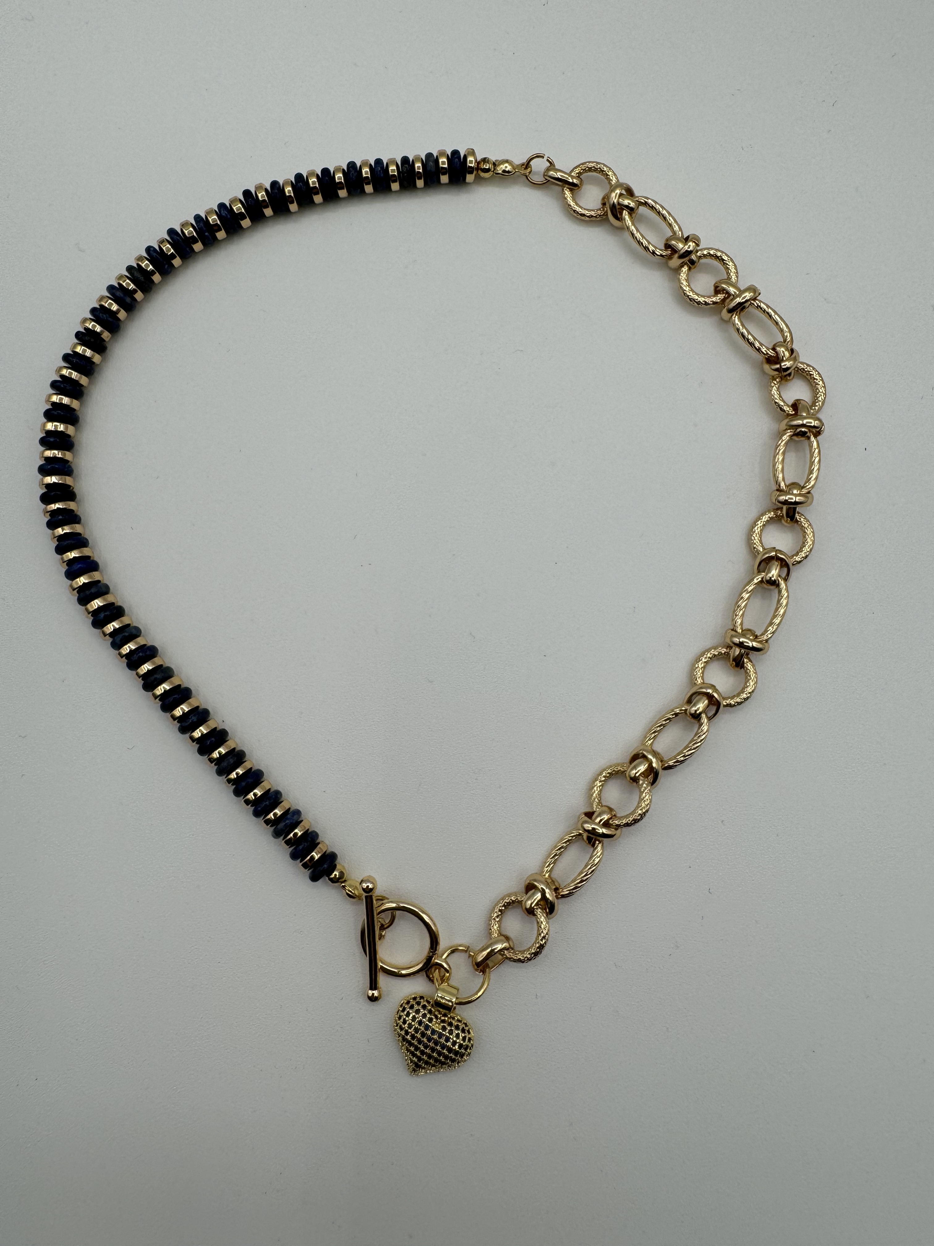 Two-Tone Elegant Lapis lazuli  Necklace