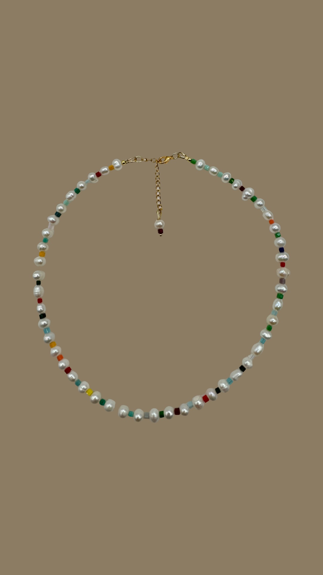 Bead colorful Pearl Necklace