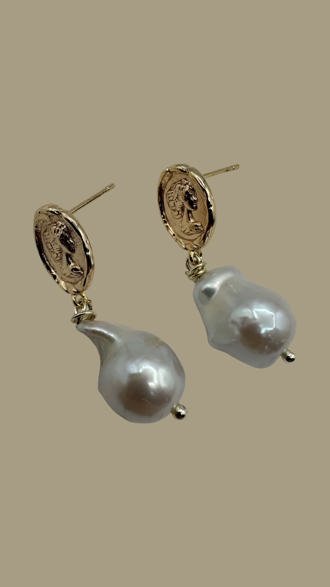 Baroque Pearl Drop Earrings