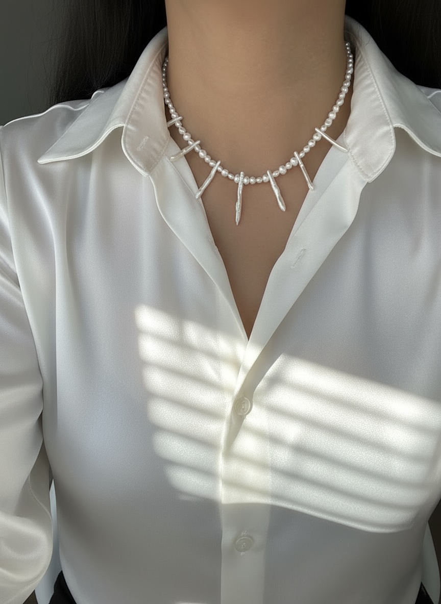 Elegant baroque Pearl  Necklace