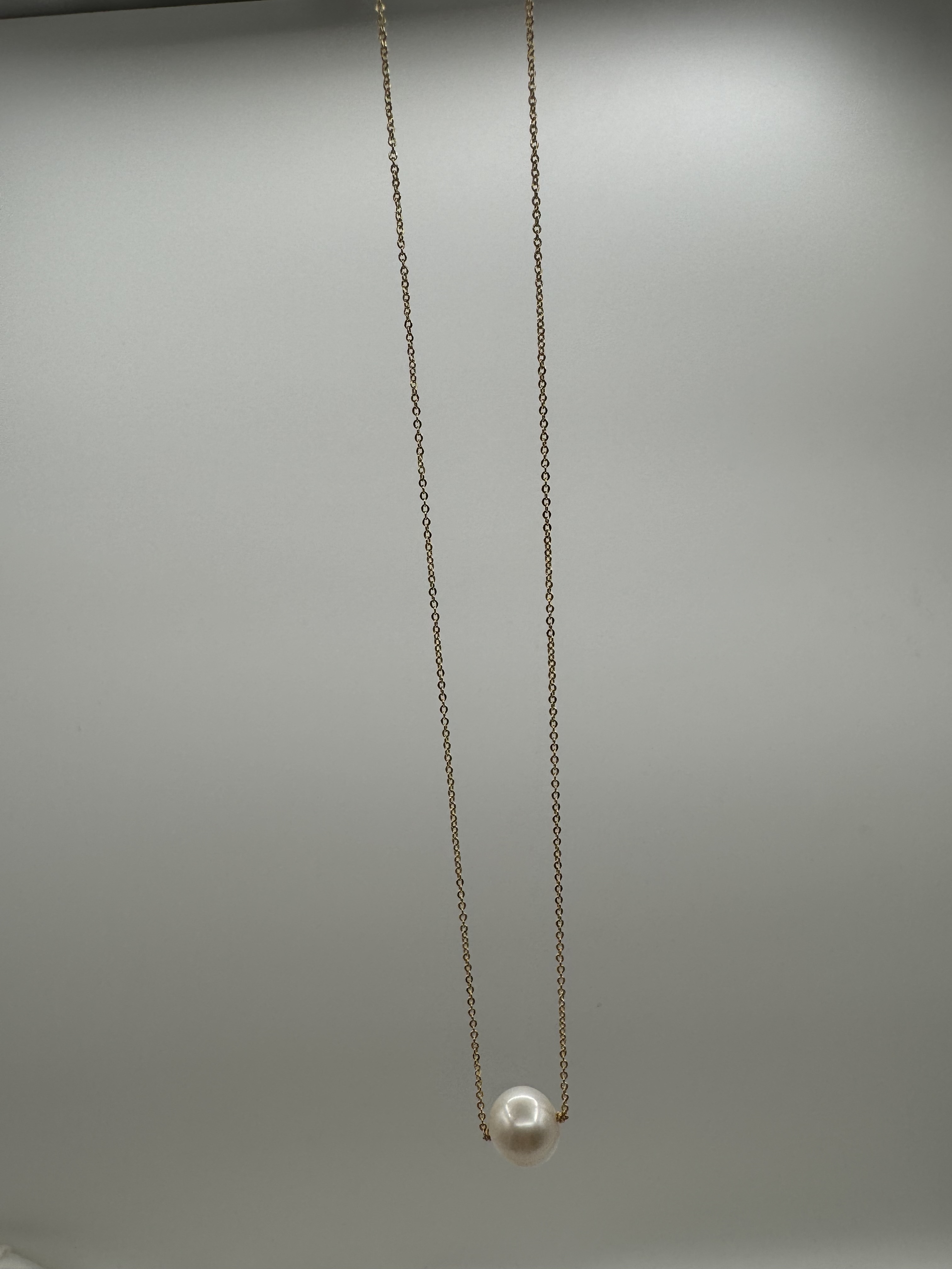 Elegant Pearl Pendant Necklace,gold filled