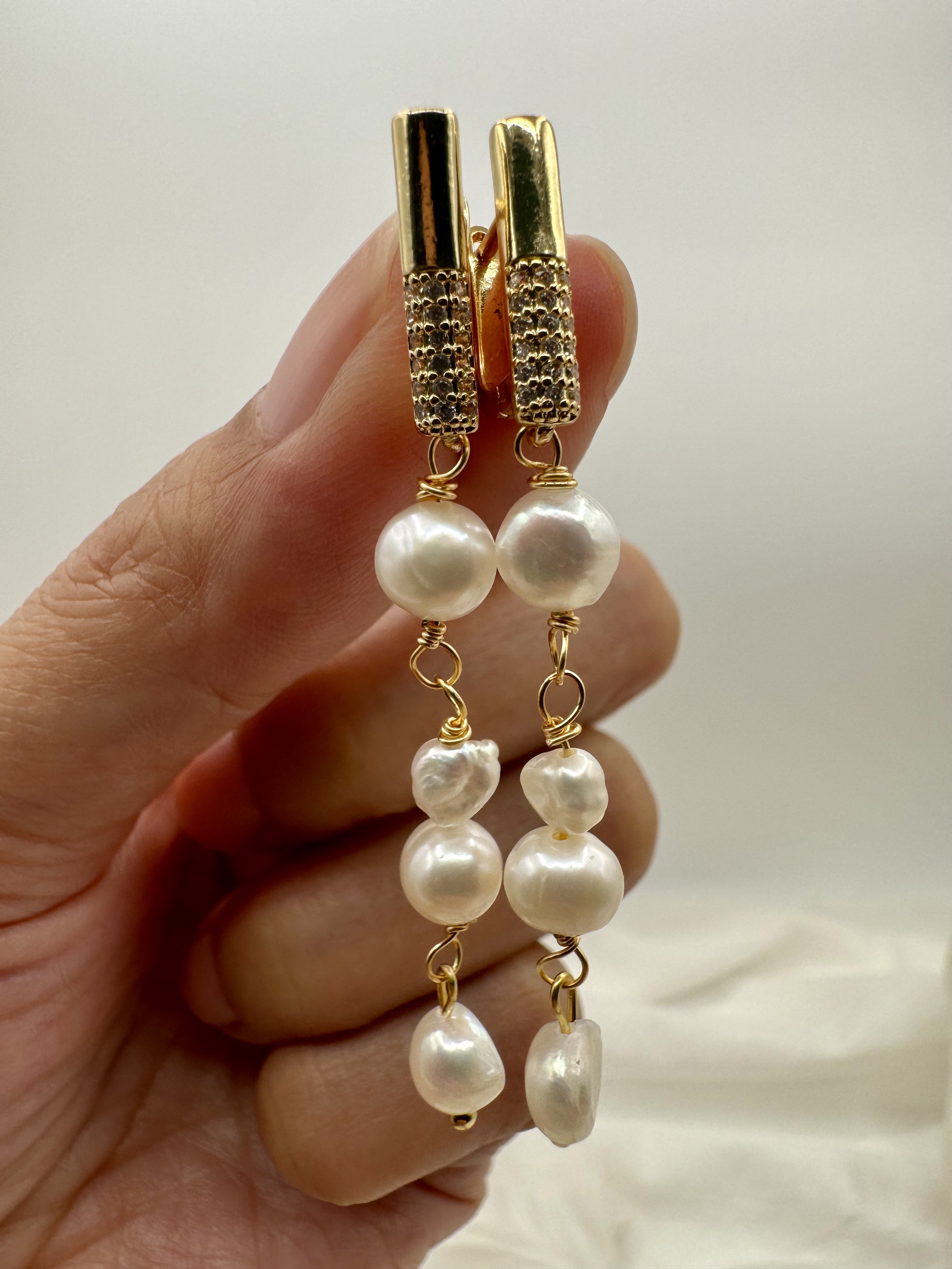 Elegant Pearl Drop Earrings