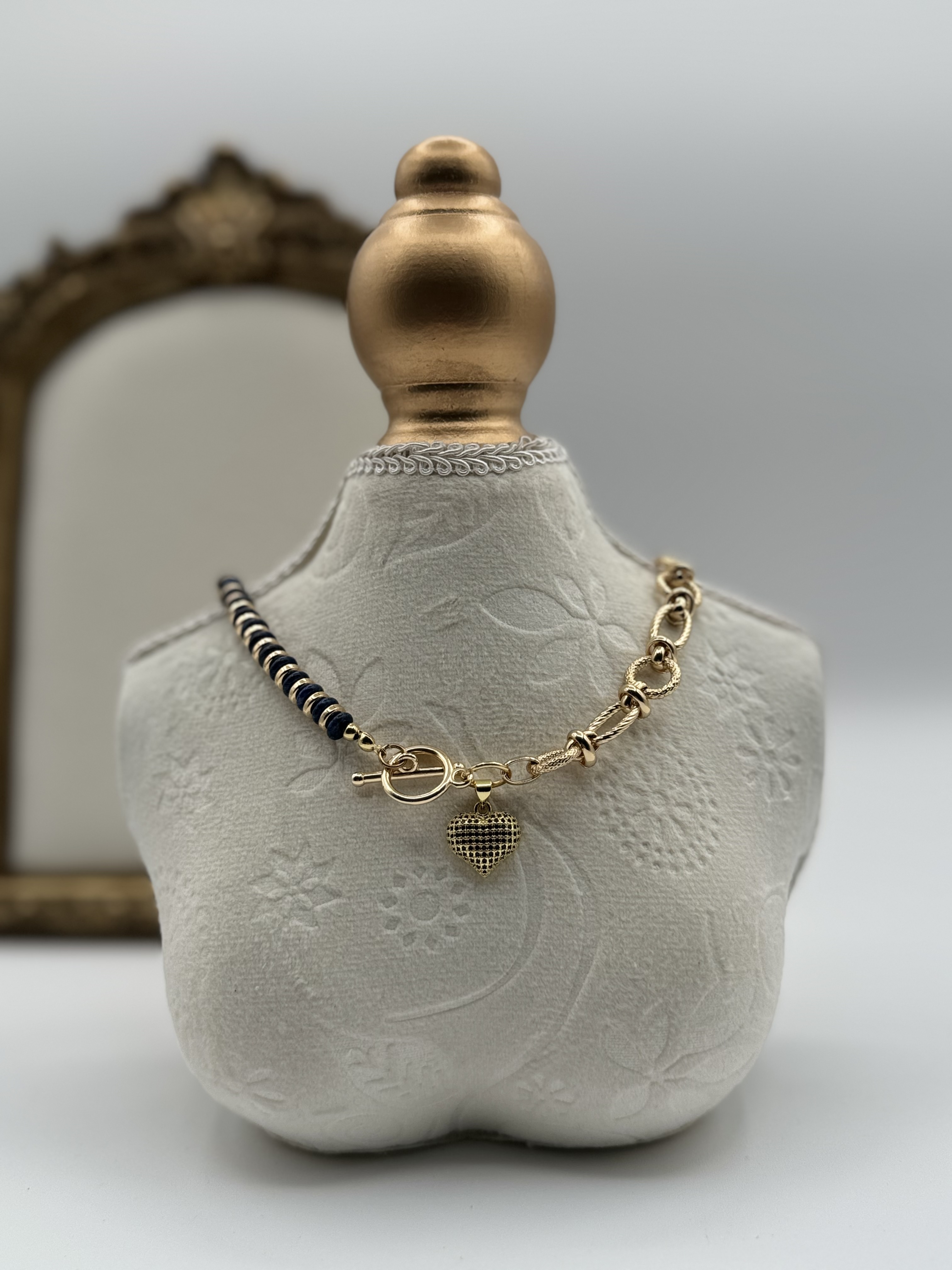 Two-Tone Elegant Lapis lazuli  Necklace