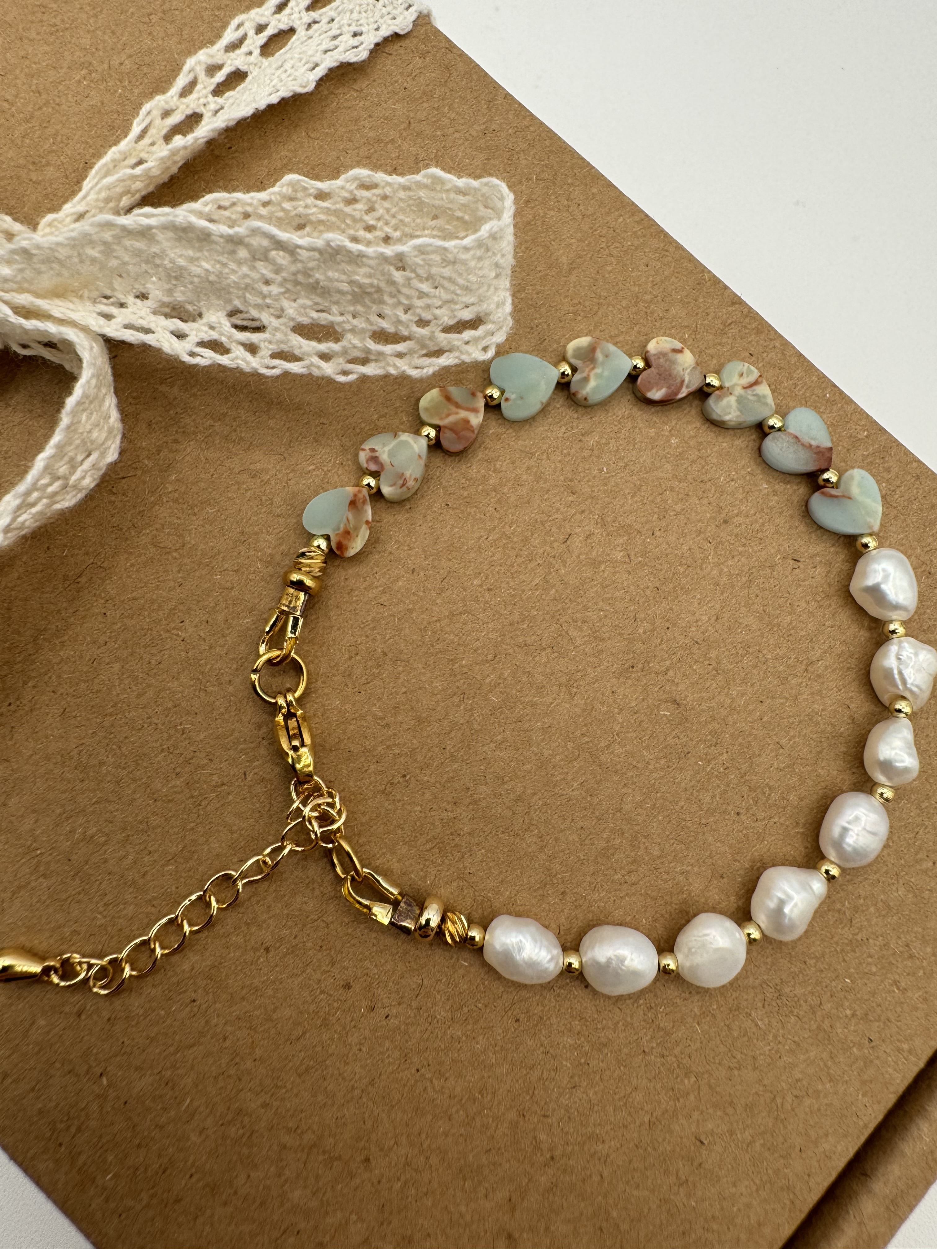 Elegant Pearl and Gemstone Bracelet