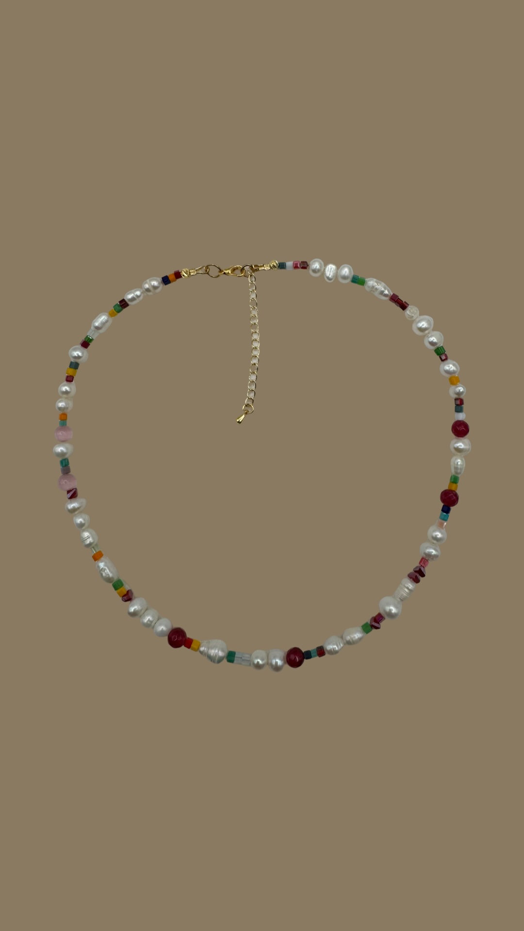 Handmade Pearl Beaded Necklace