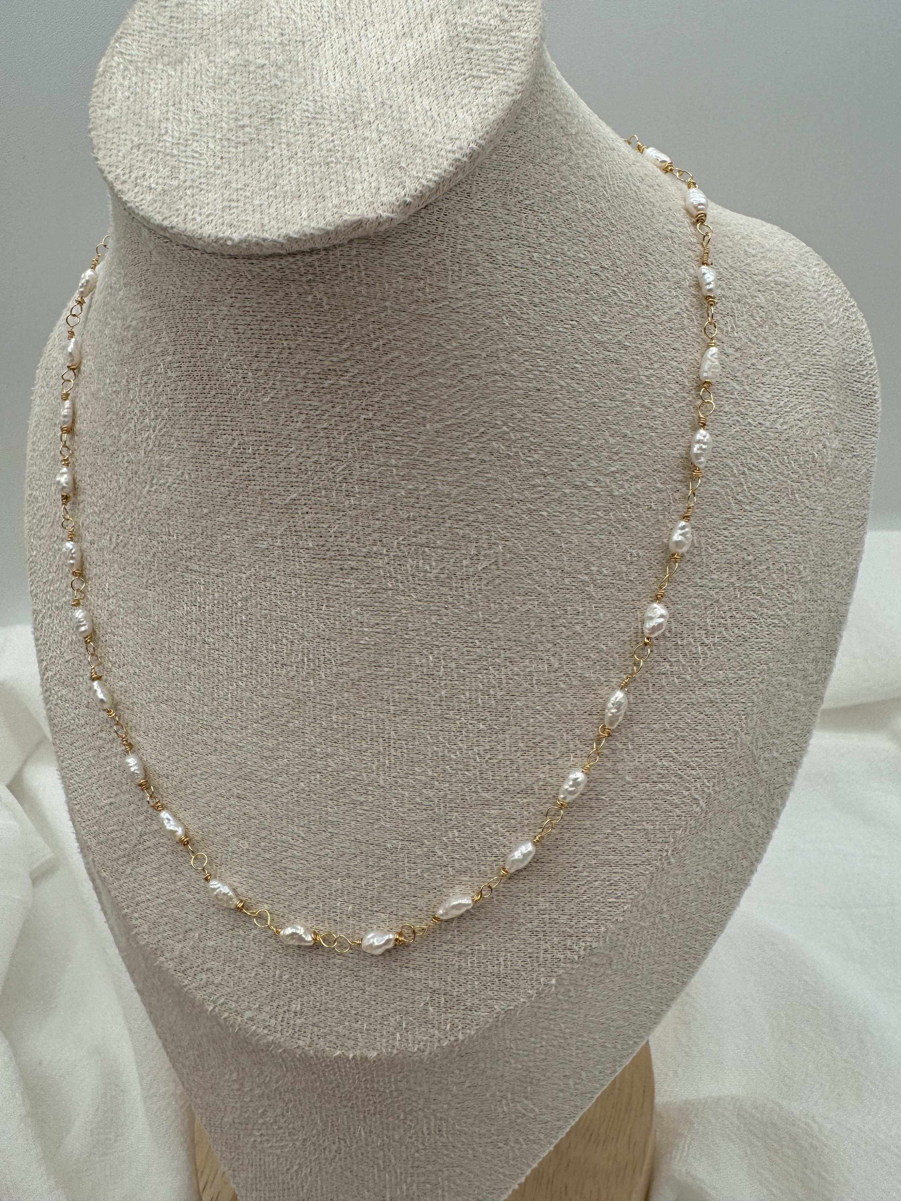 Delicate Pearl Necklace