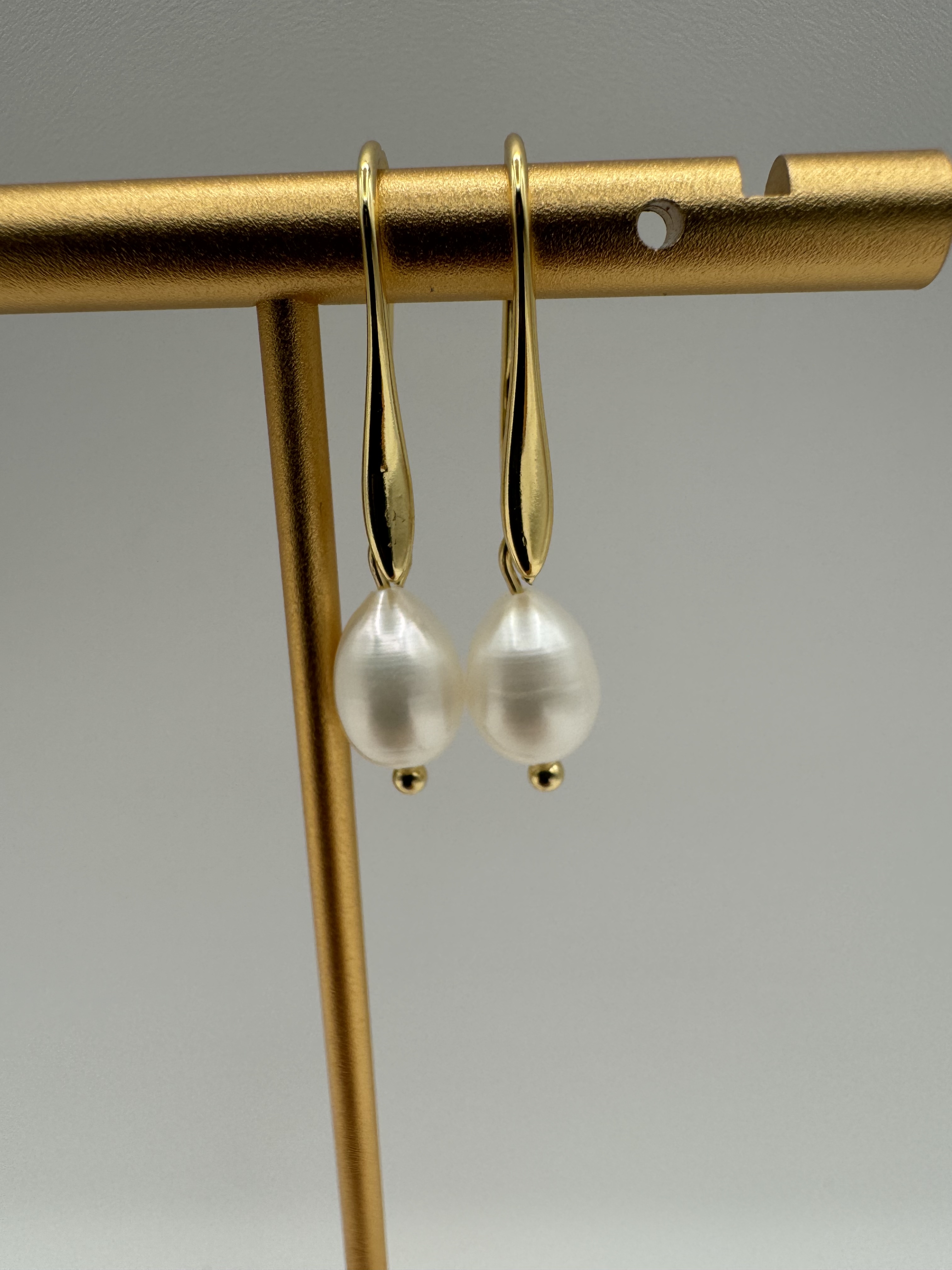 Gold-filled Pearl Drop Earrings