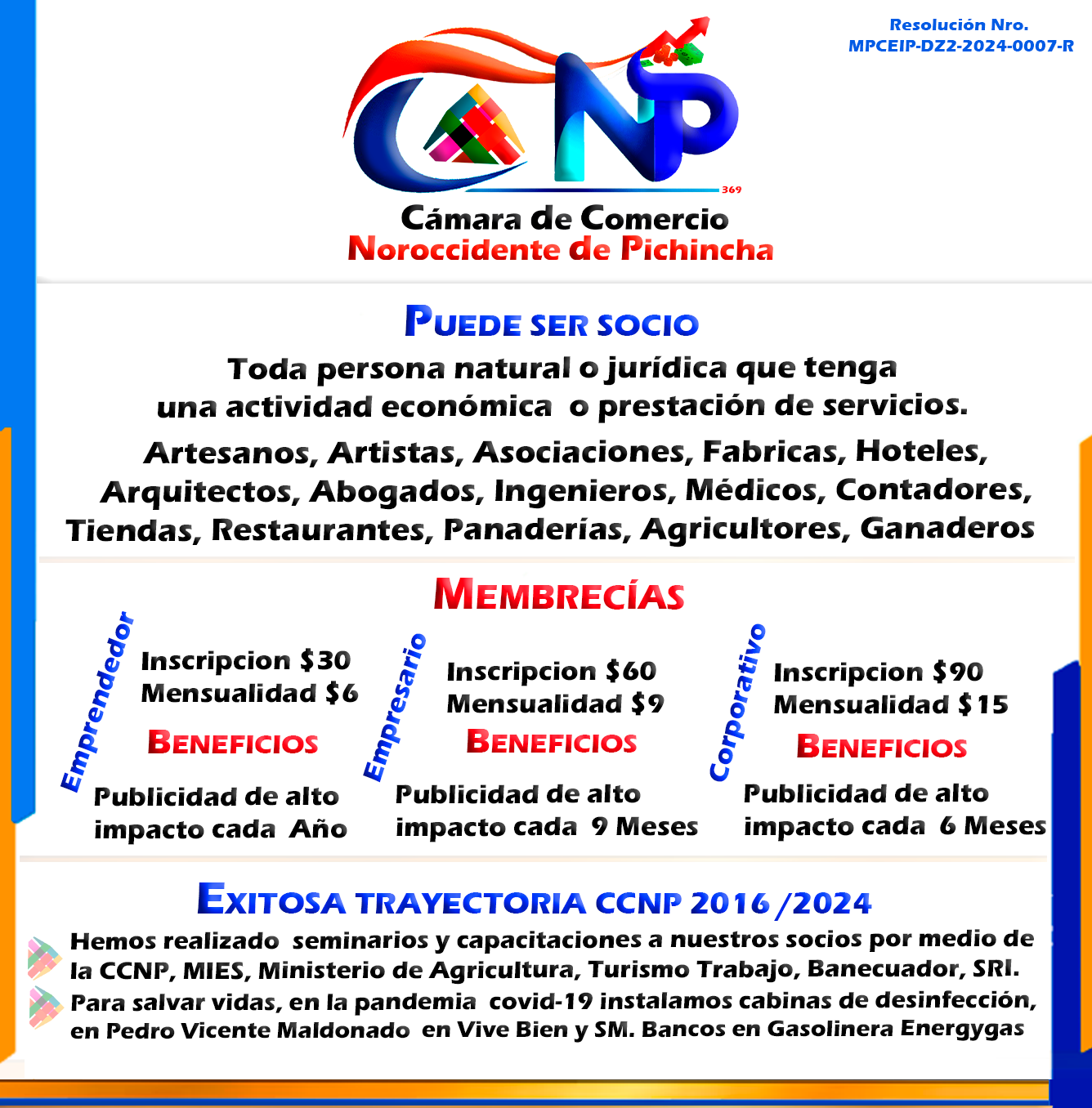 MEMBRECÍAS AFILIACIÓN  