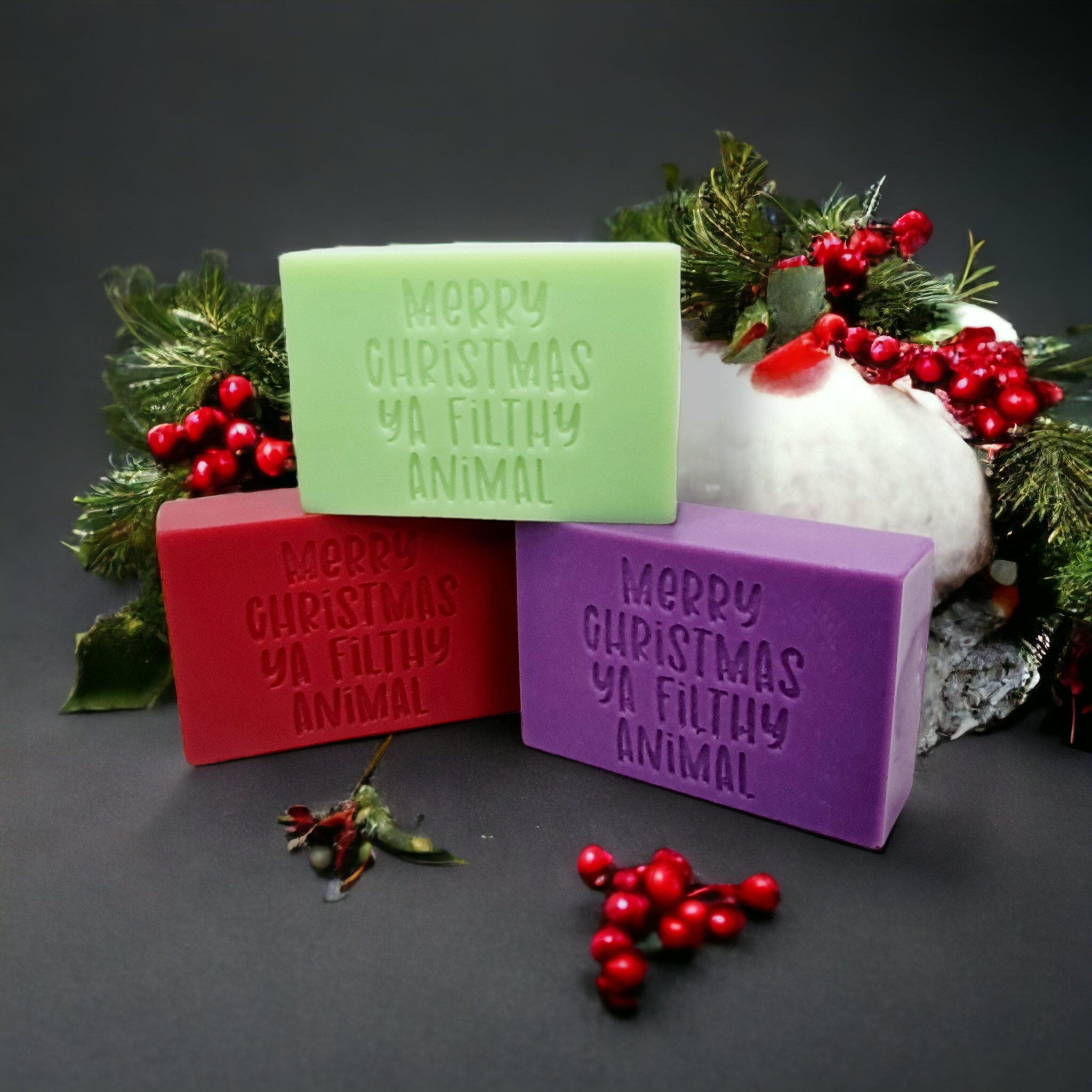 Merry Christmas ya Filthy Animal soap