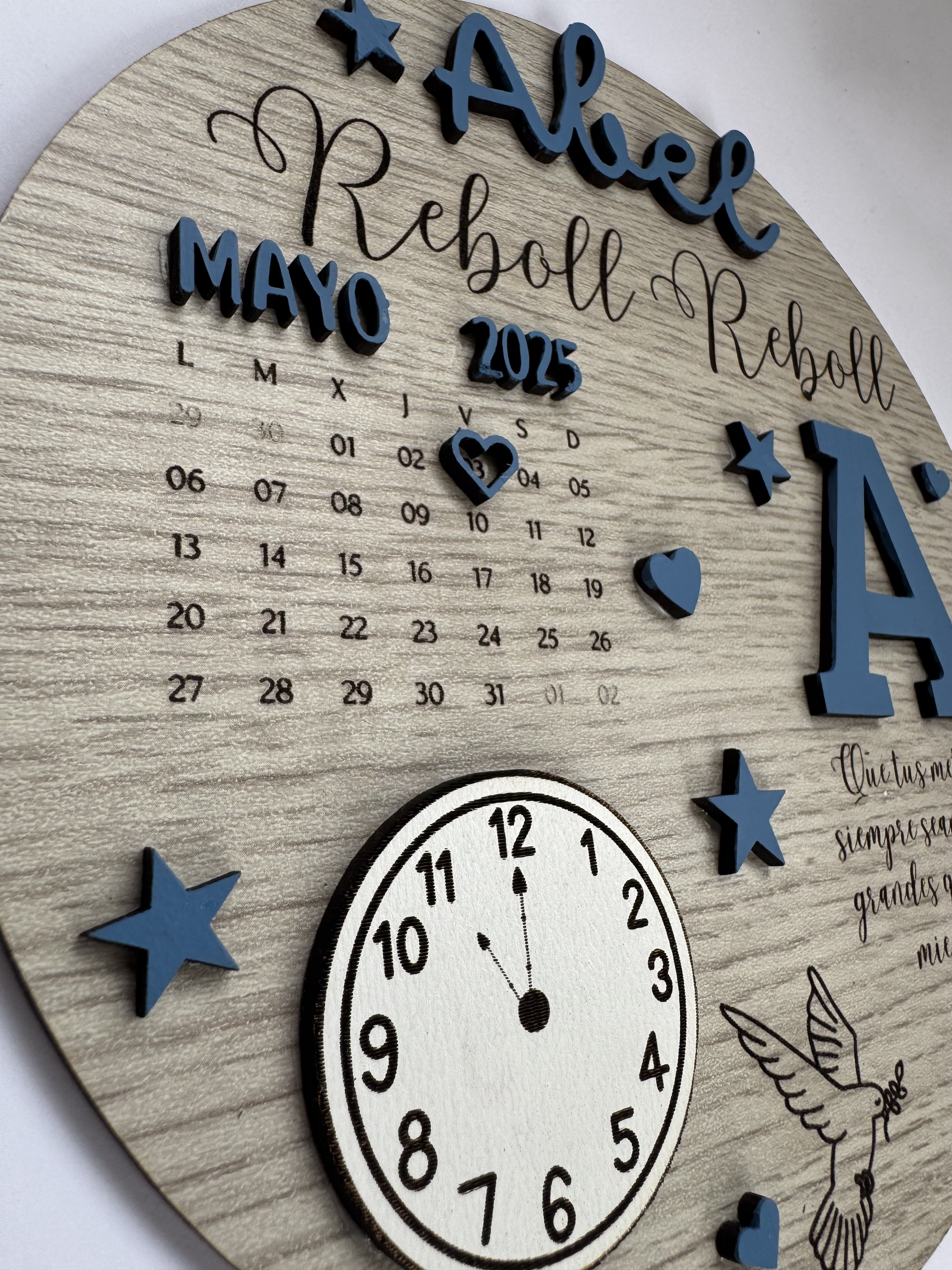 Placa redonda personalizada 