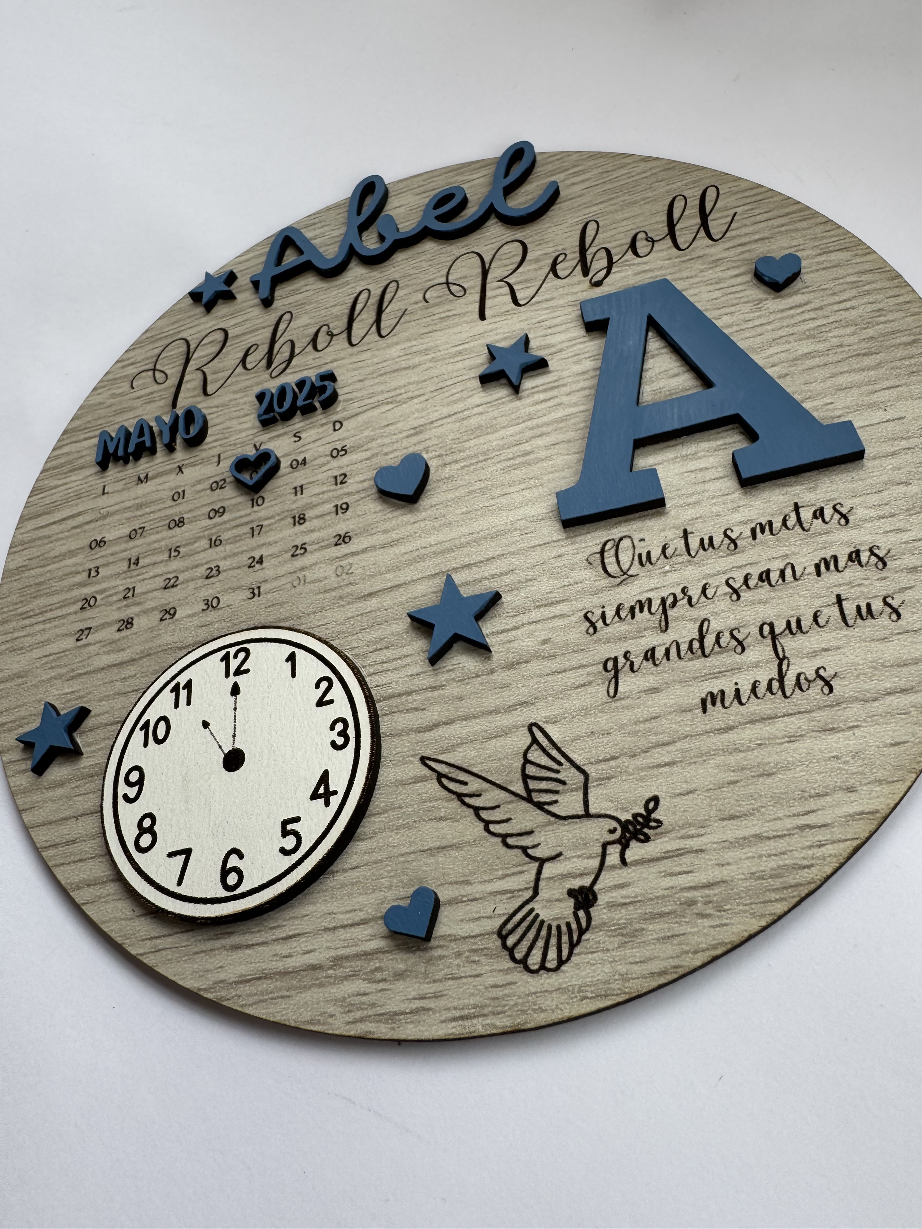 Placa redonda personalizada 